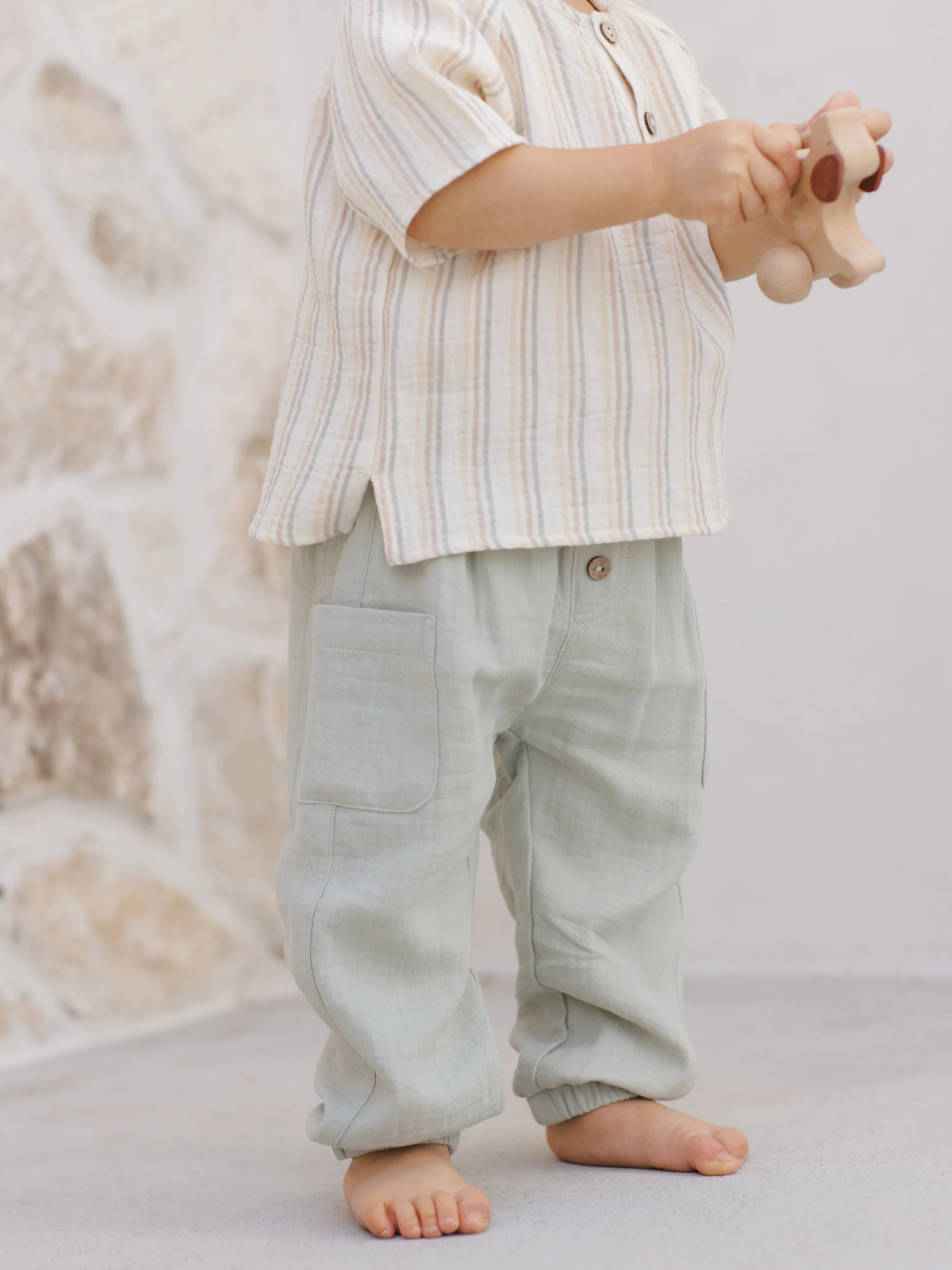 Short Sleeve Zion Shirt, Summer Stripe - Image 4