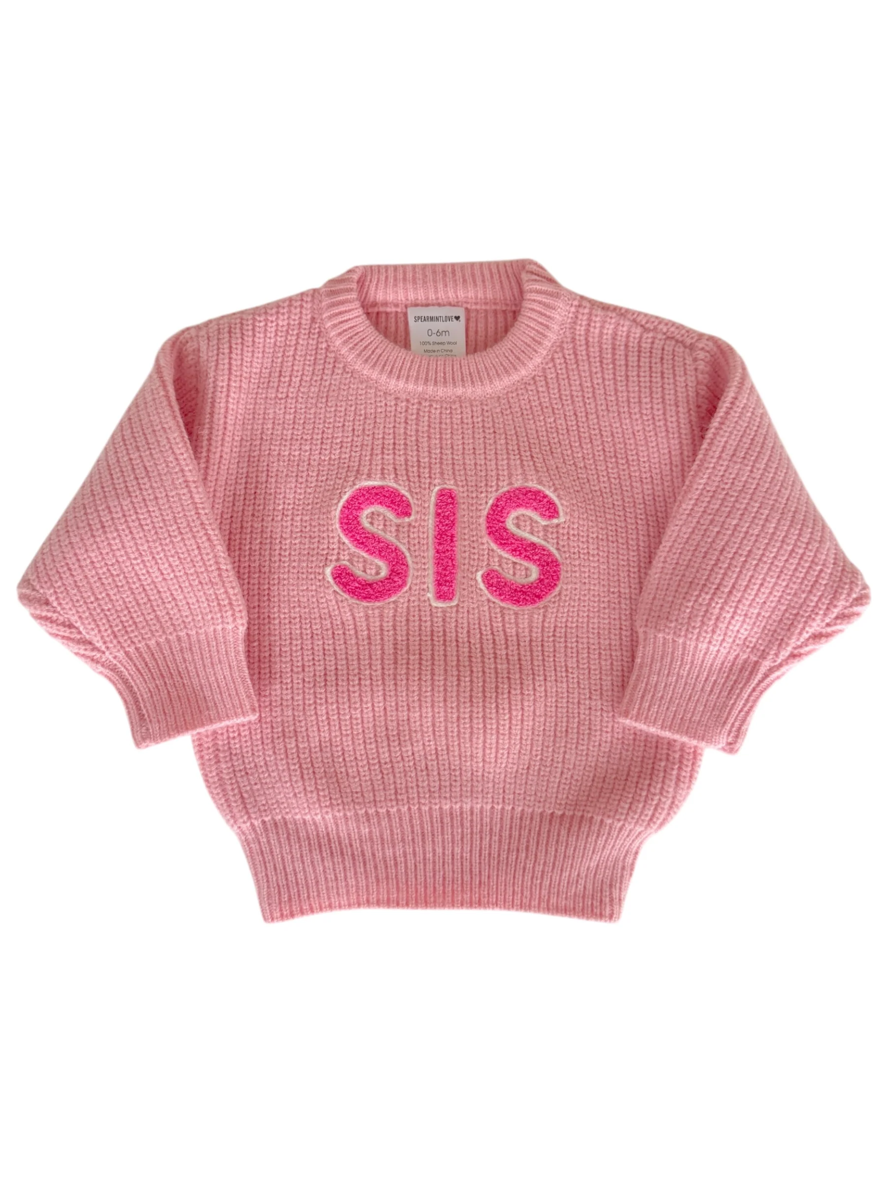 Sis Knit Sweater, Pink