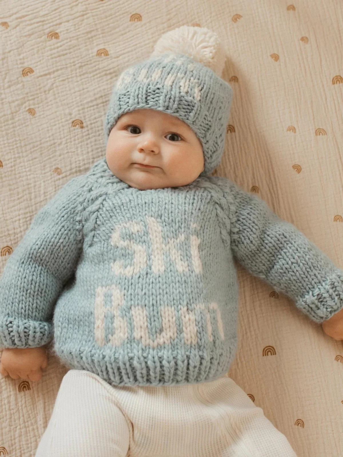 Ski Bum Knit Pom Hat, Surf - Image 3