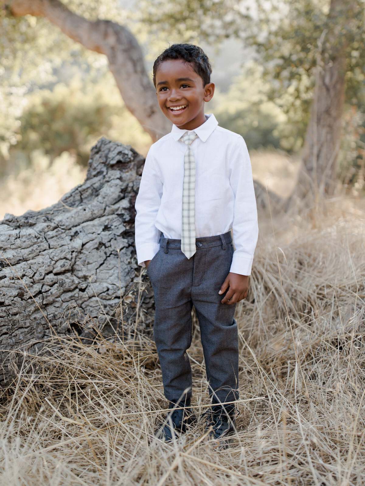 Skinny Tie, Autumn Plaid - Image 3