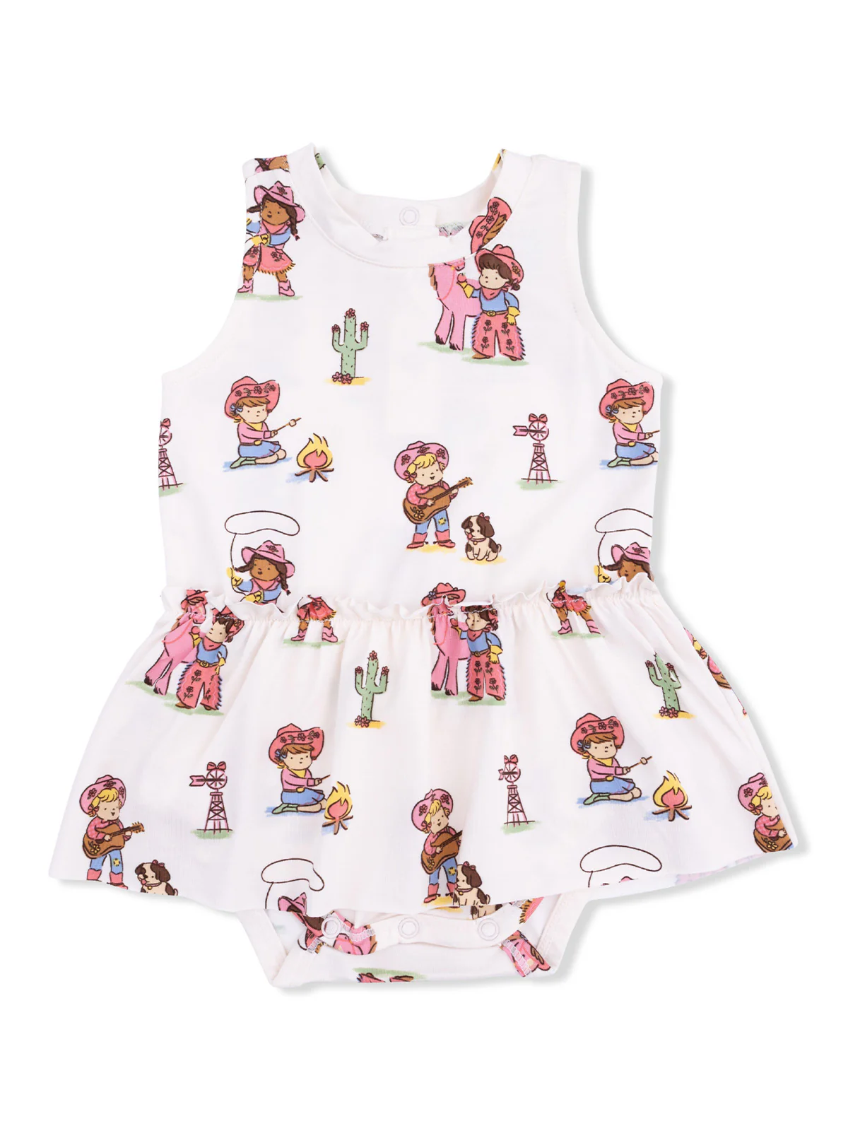 Skirted Bodysuit, Vintage Cowgirls