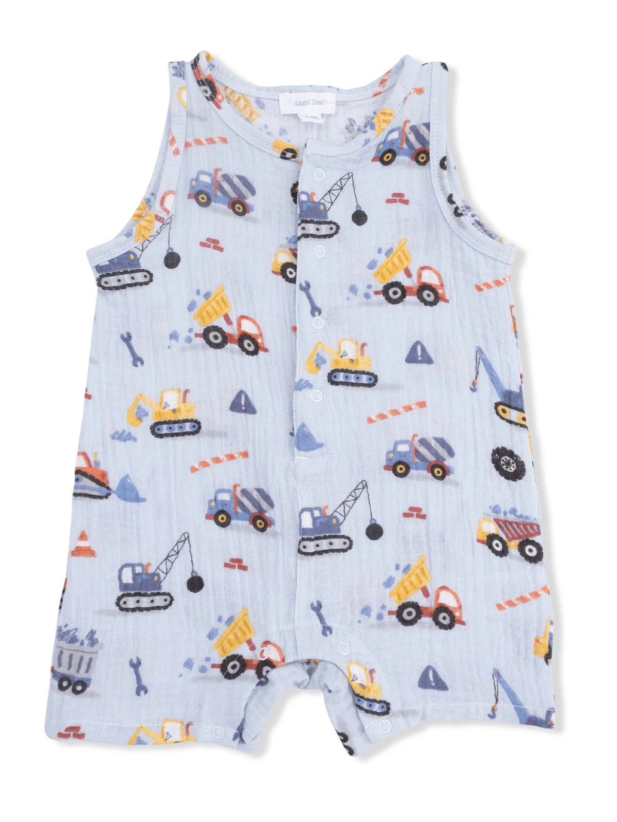 Sleeveless Shortie Romper, Crayon Construction