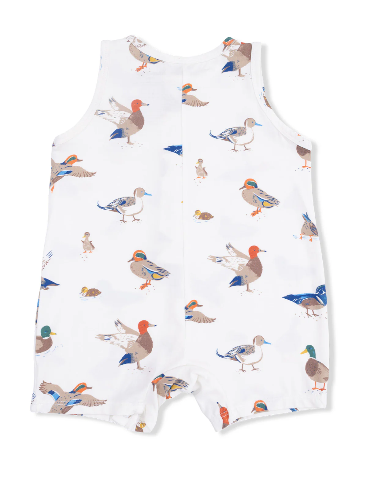 Sleeveless Shortie Romper, Ducks - Image 2