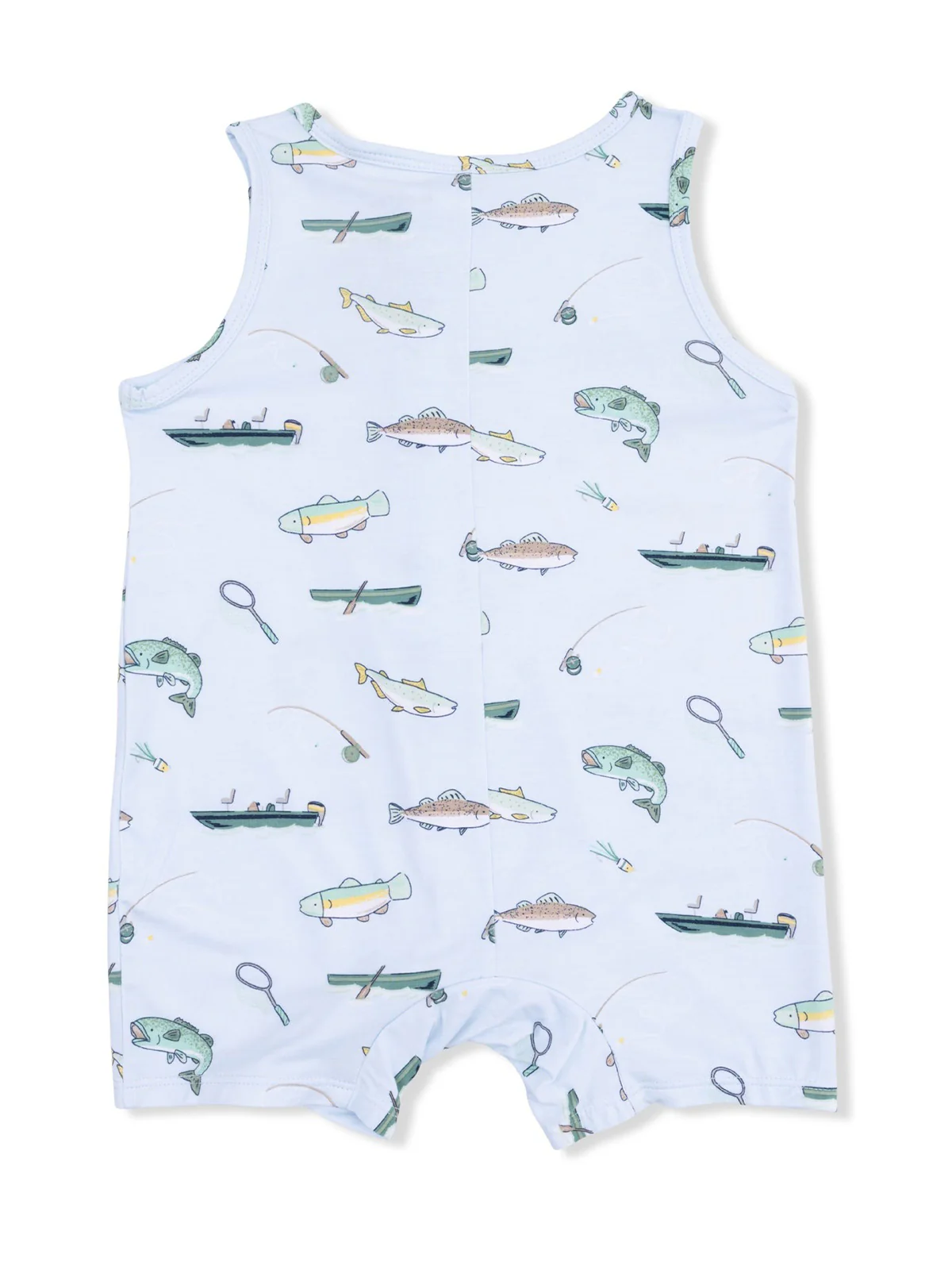 Sleeveless Shortie Romper, Fishing - Image 2