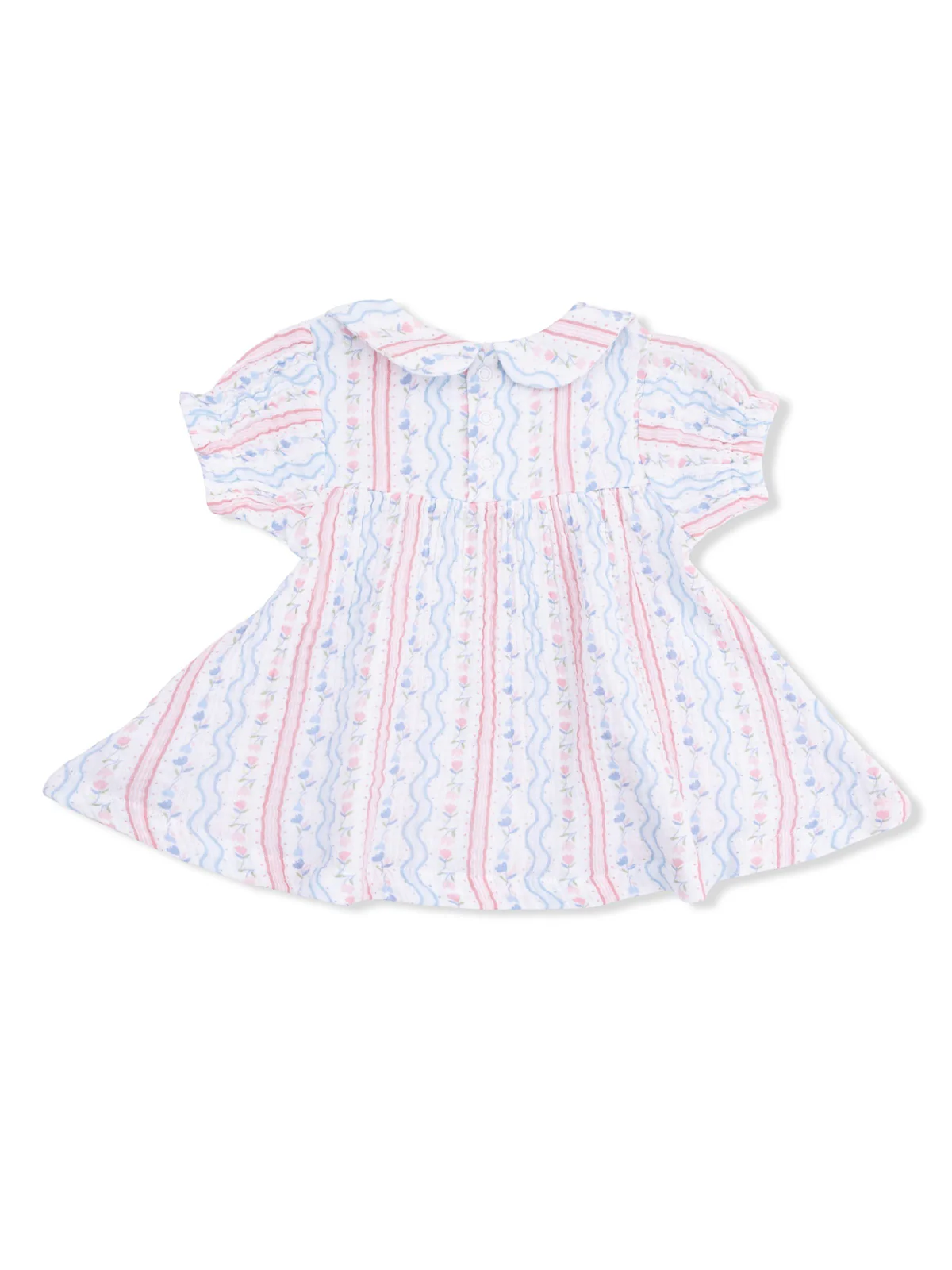 Smocked Dress Set, Tulip Stripe - Image 2