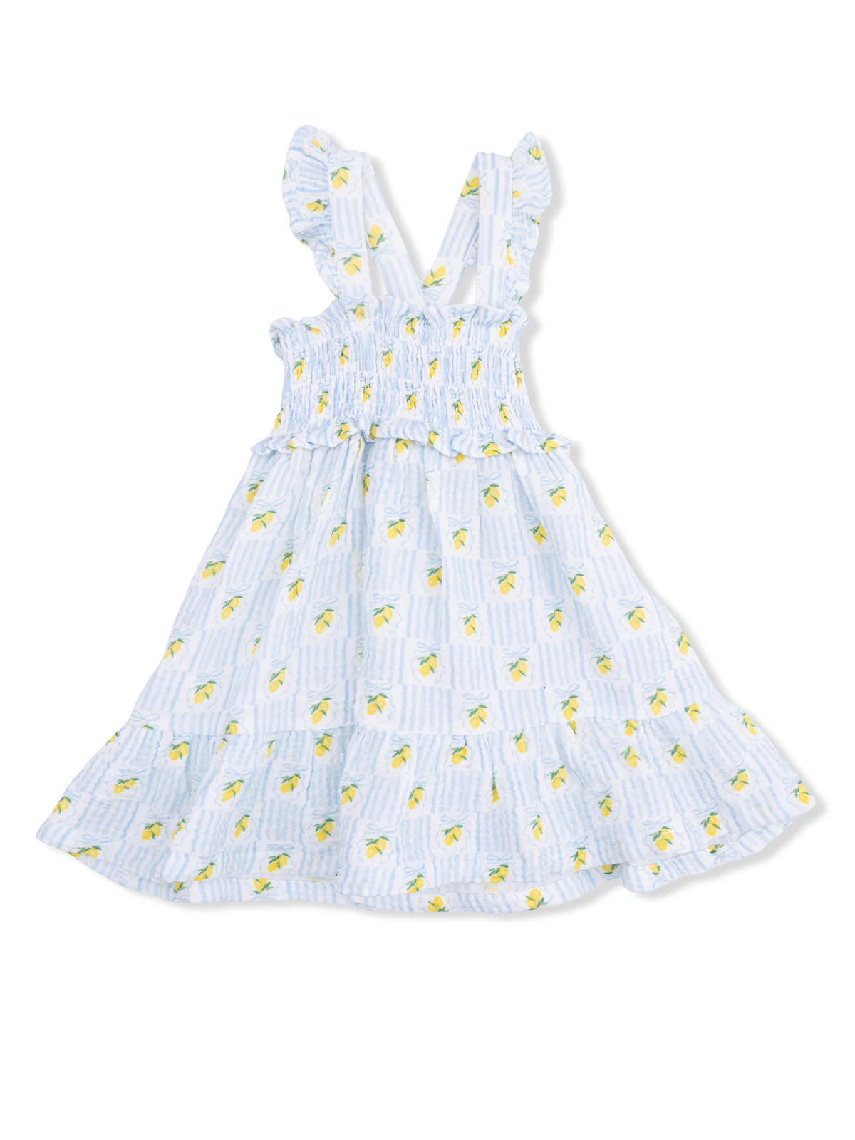 Smocked Ruffle Sundress, Lovely Lemons - Image 2