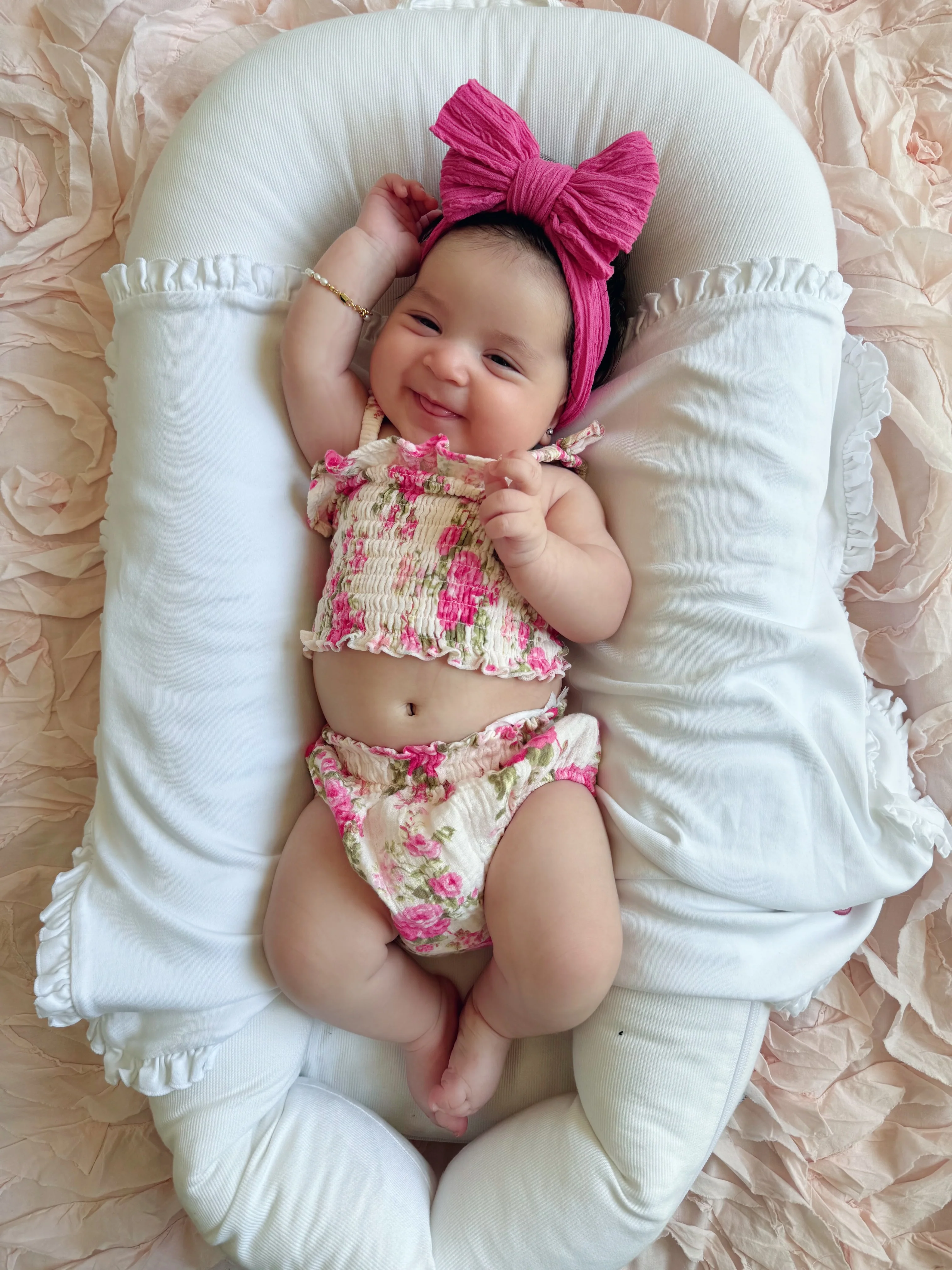 Muslin Smocked Ruffle Top & Bloomer, Country Daydream - Image 4