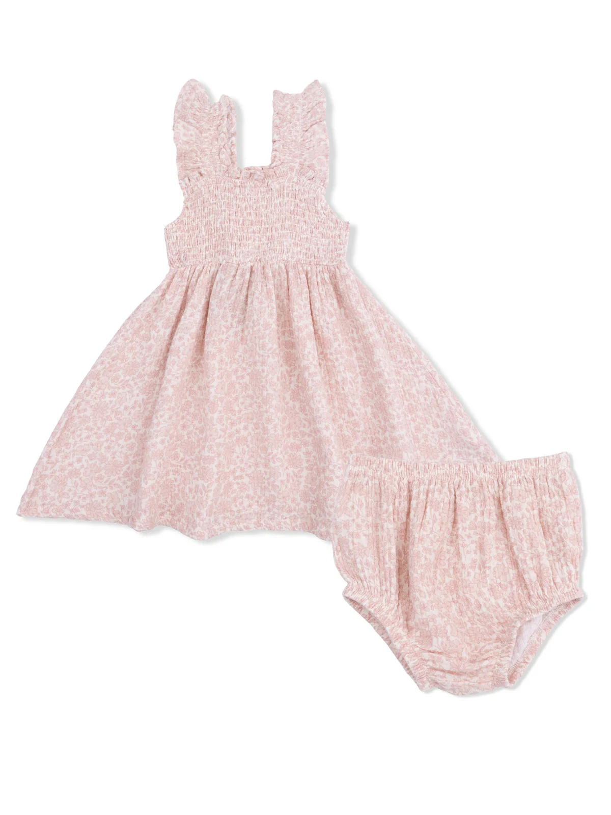 Smocked Sundress & Bloomer, Harper Floral