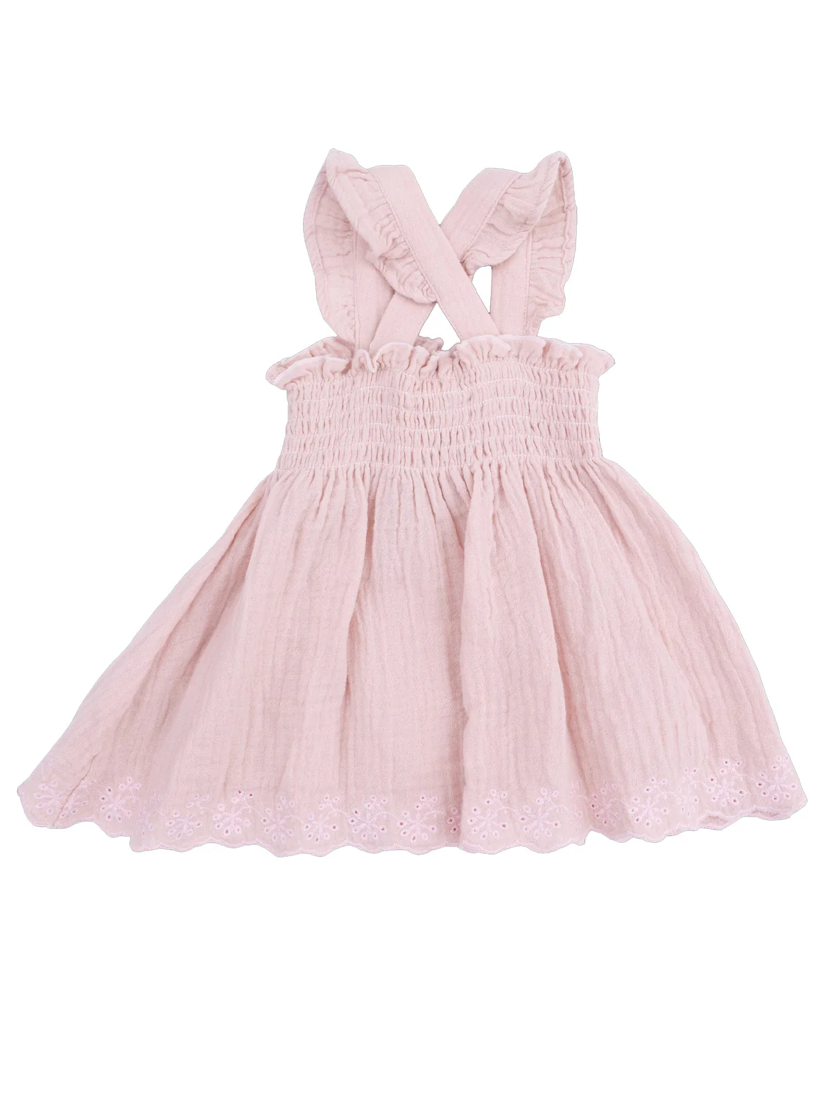 Smocked Top & Bloomer, Lotus Pink - Image 2