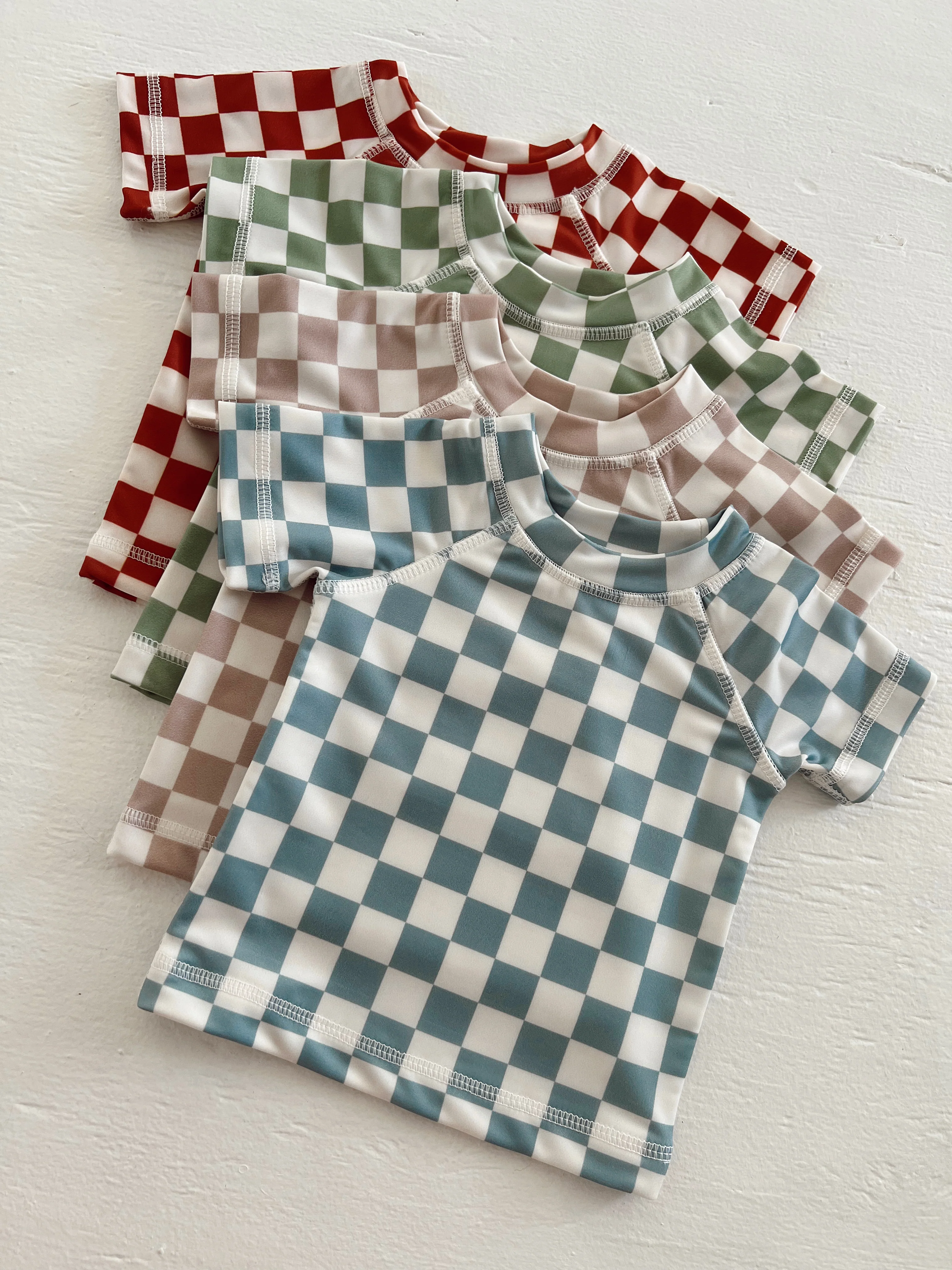 Stracciatella Checkerboard / Cabana Rashguard / UPF 50+ - Image 3