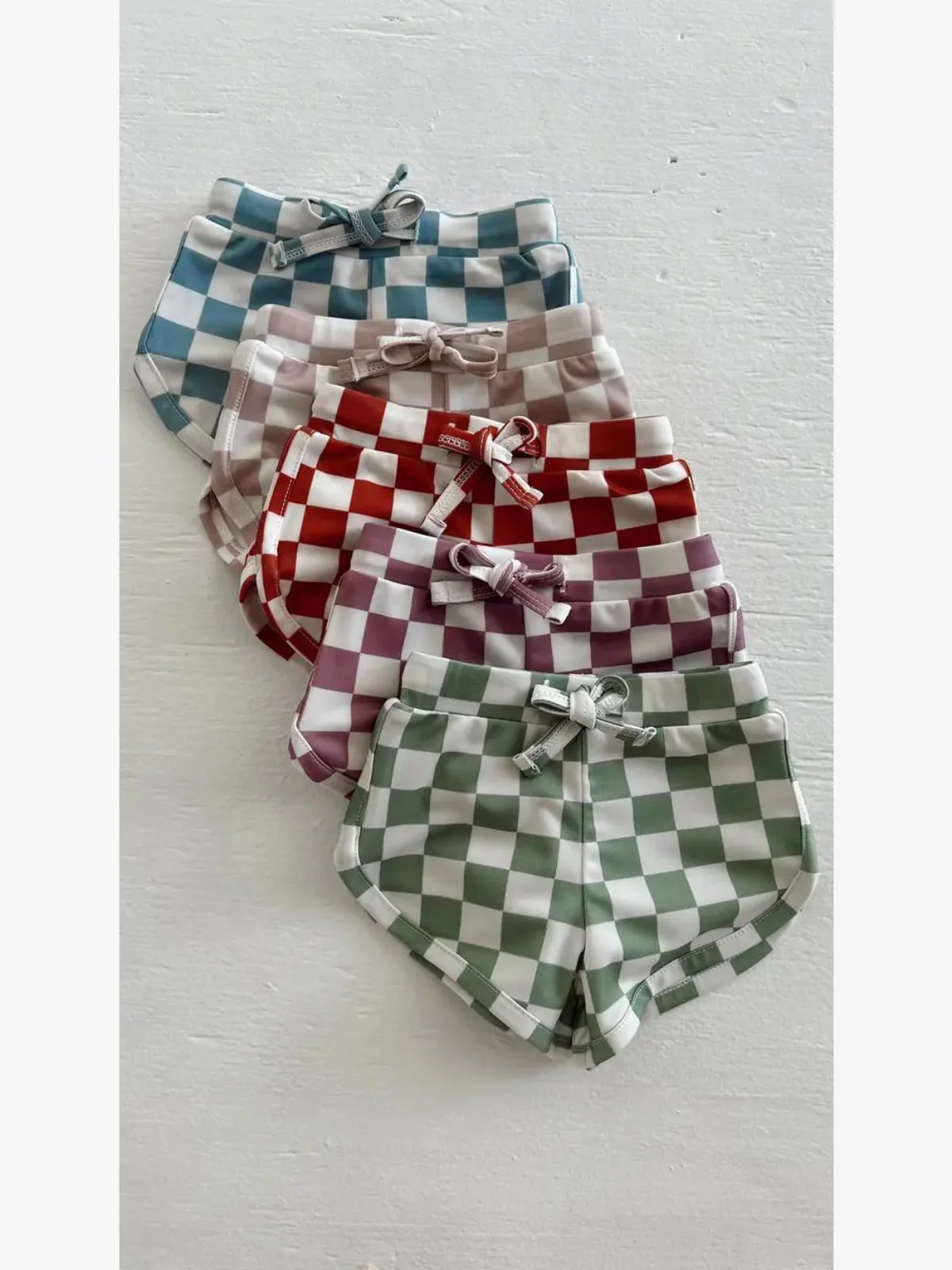 Stracciatella Checkerboard / Laguna Swim Short / UPF 50+ - Image 2