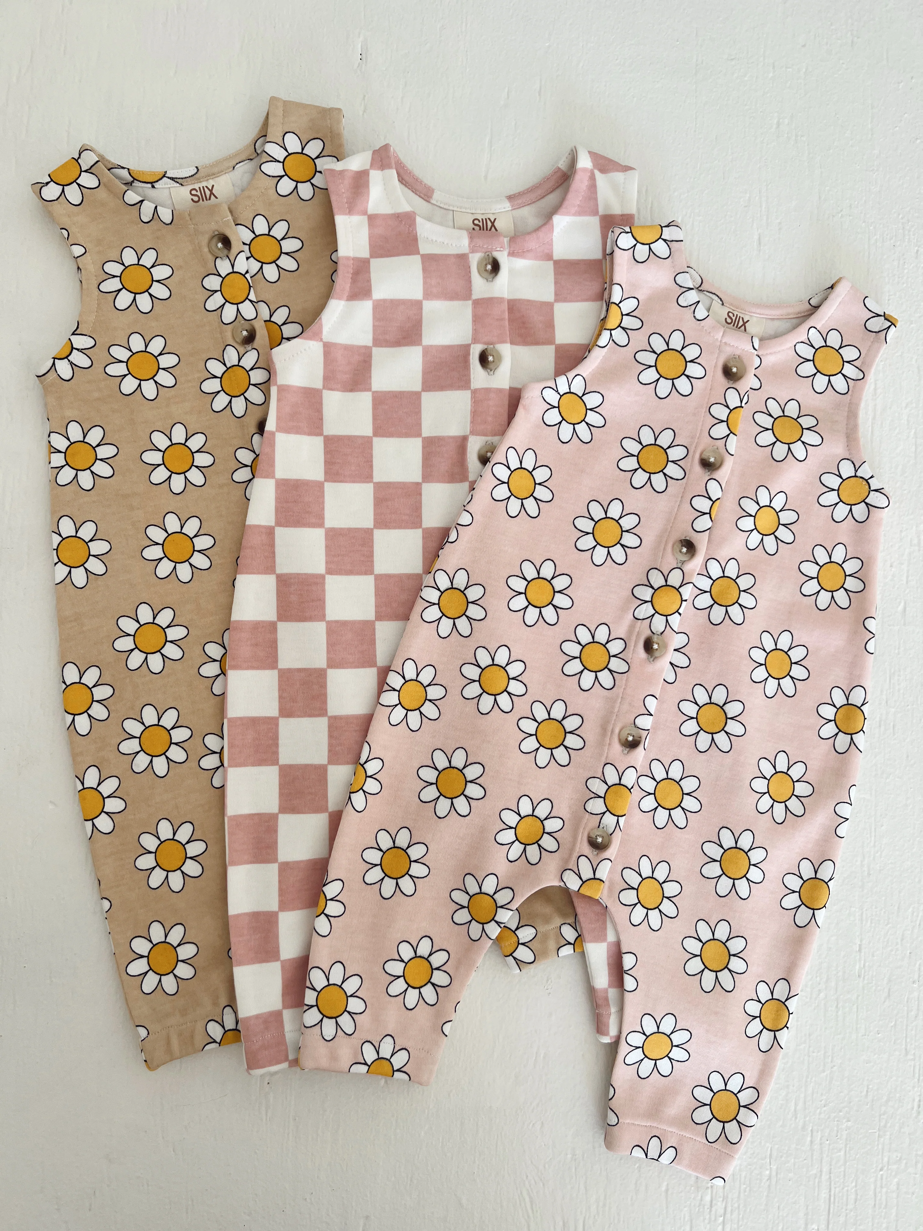 Strawberry Shortcake Checkerboard / Organic Bay Jumpsuit - Image 4