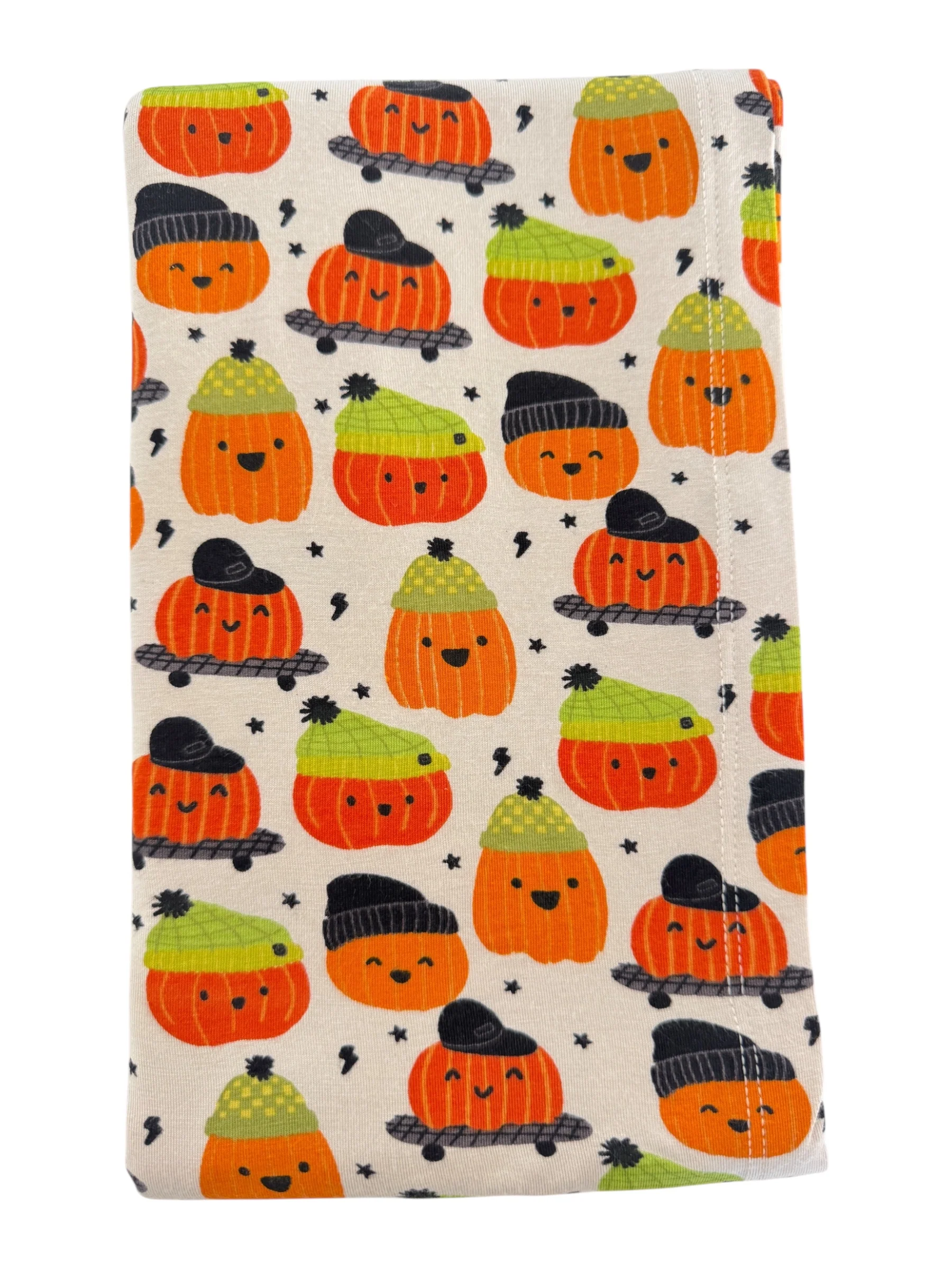 Stretch Swaddle Blanket, Pumpkin Buds