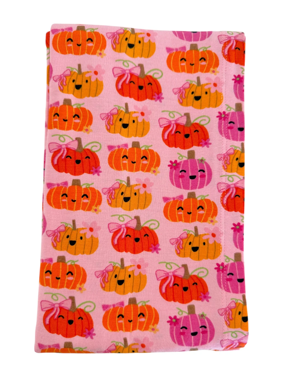 Stretch Swaddle Blanket, Pumpkin Girlies