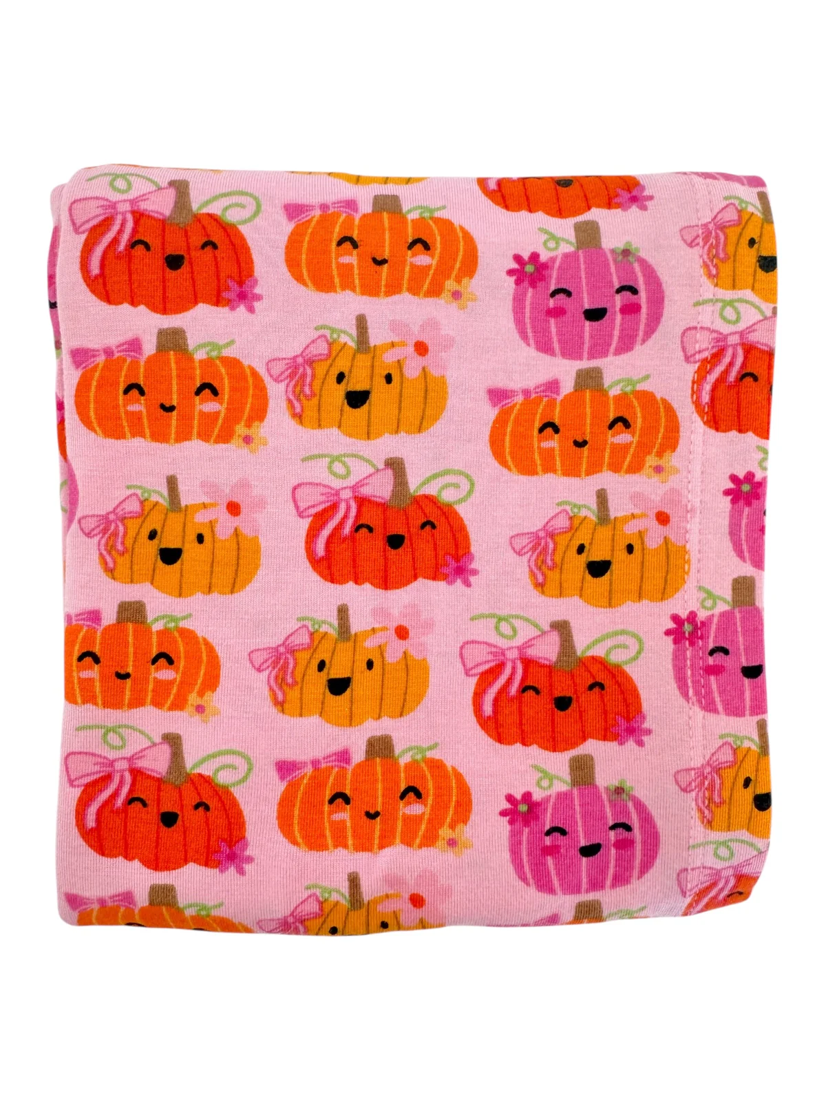 Stretch Swaddle Blanket, Pumpkin Girlies - Image 3