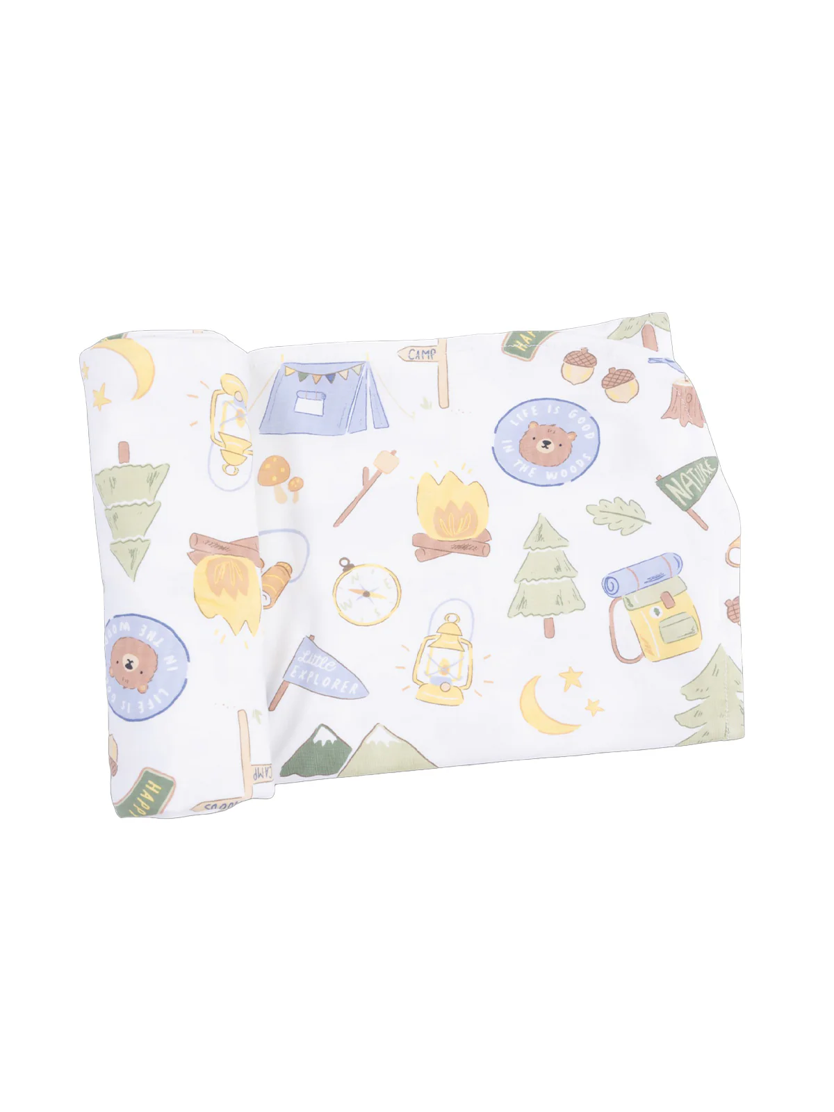 Stretch Swaddle, Camping Blue