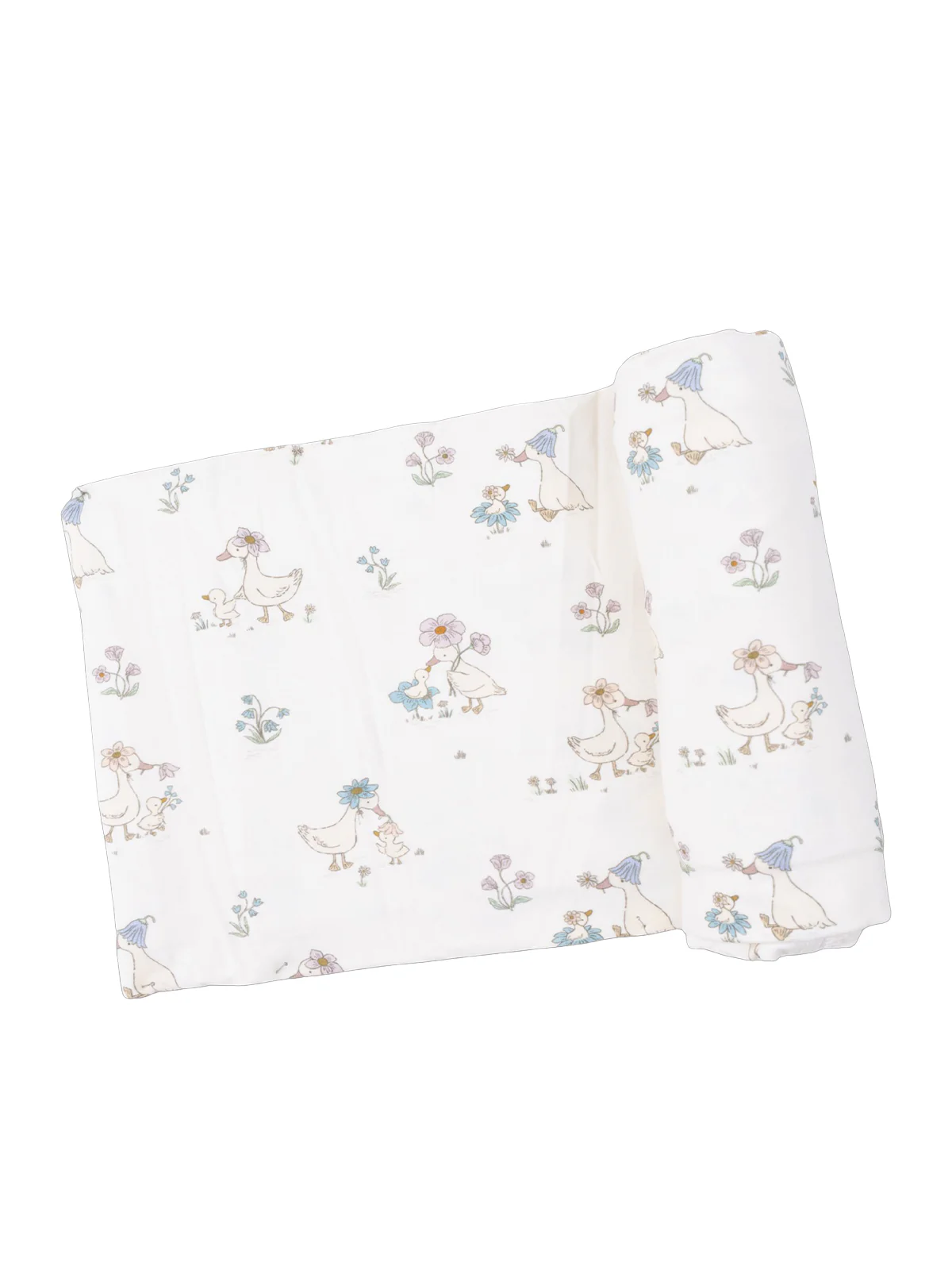 Stretch Swaddle, Flower Ducklings
