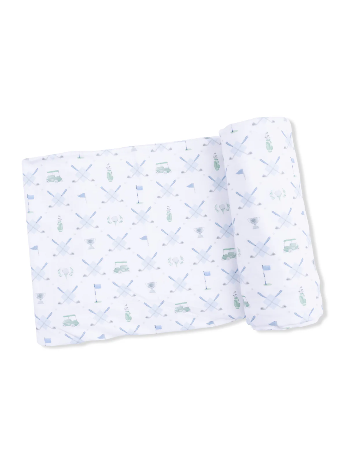 Stretch Swaddle, Golf Trellis Blue