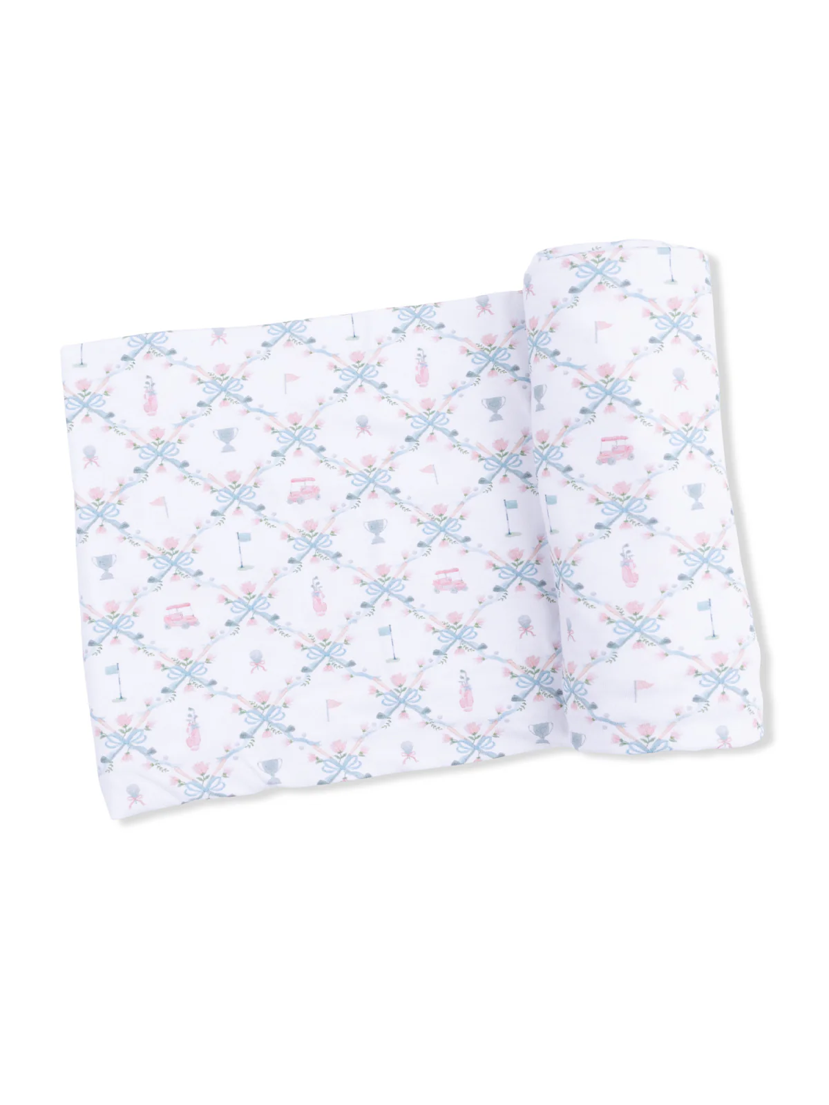 Stretch Swaddle, Golf Trellis Pink