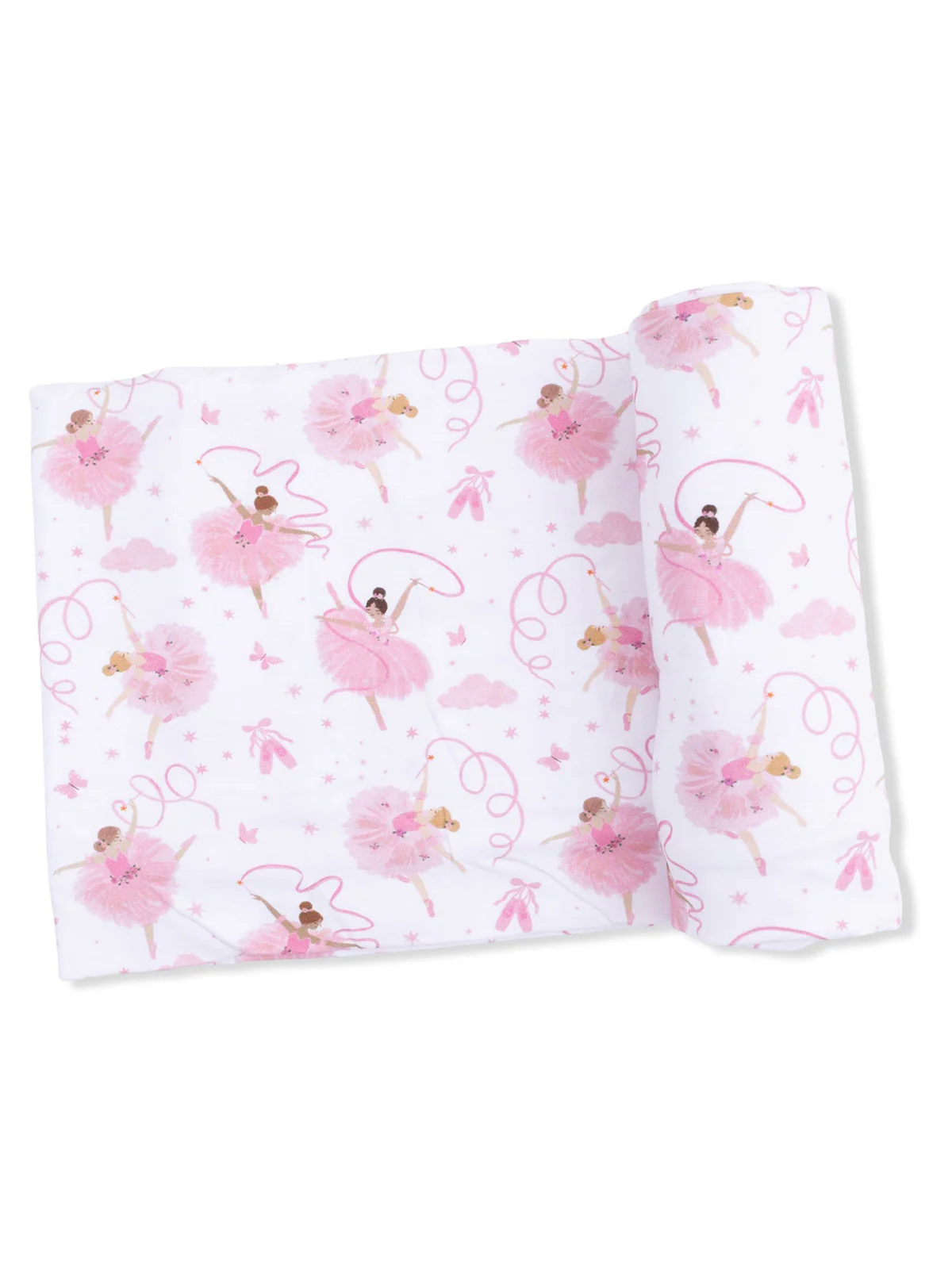 Stretch Swaddle, Ribbon Ballerinas