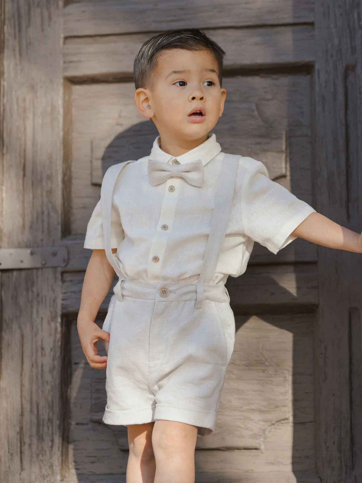 Suspender Short, Powder Blue - Image 2