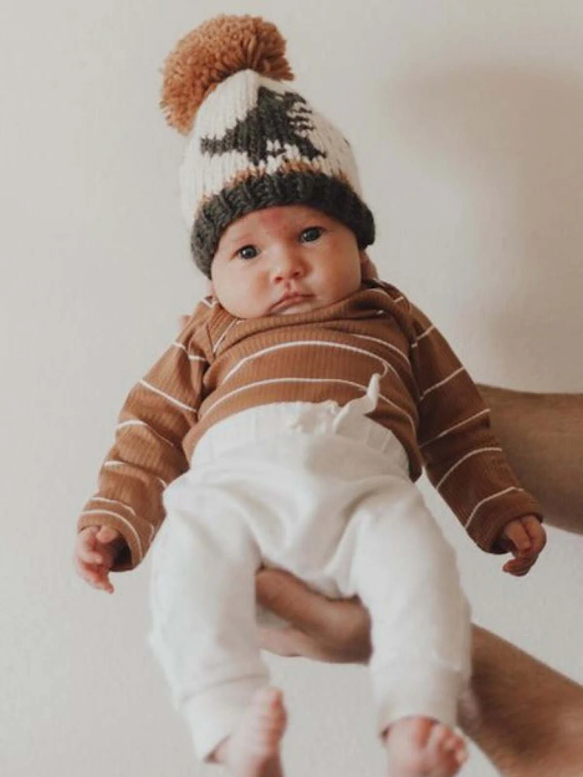 T-Rex Loden Green Knit Pom Hat - Image 4