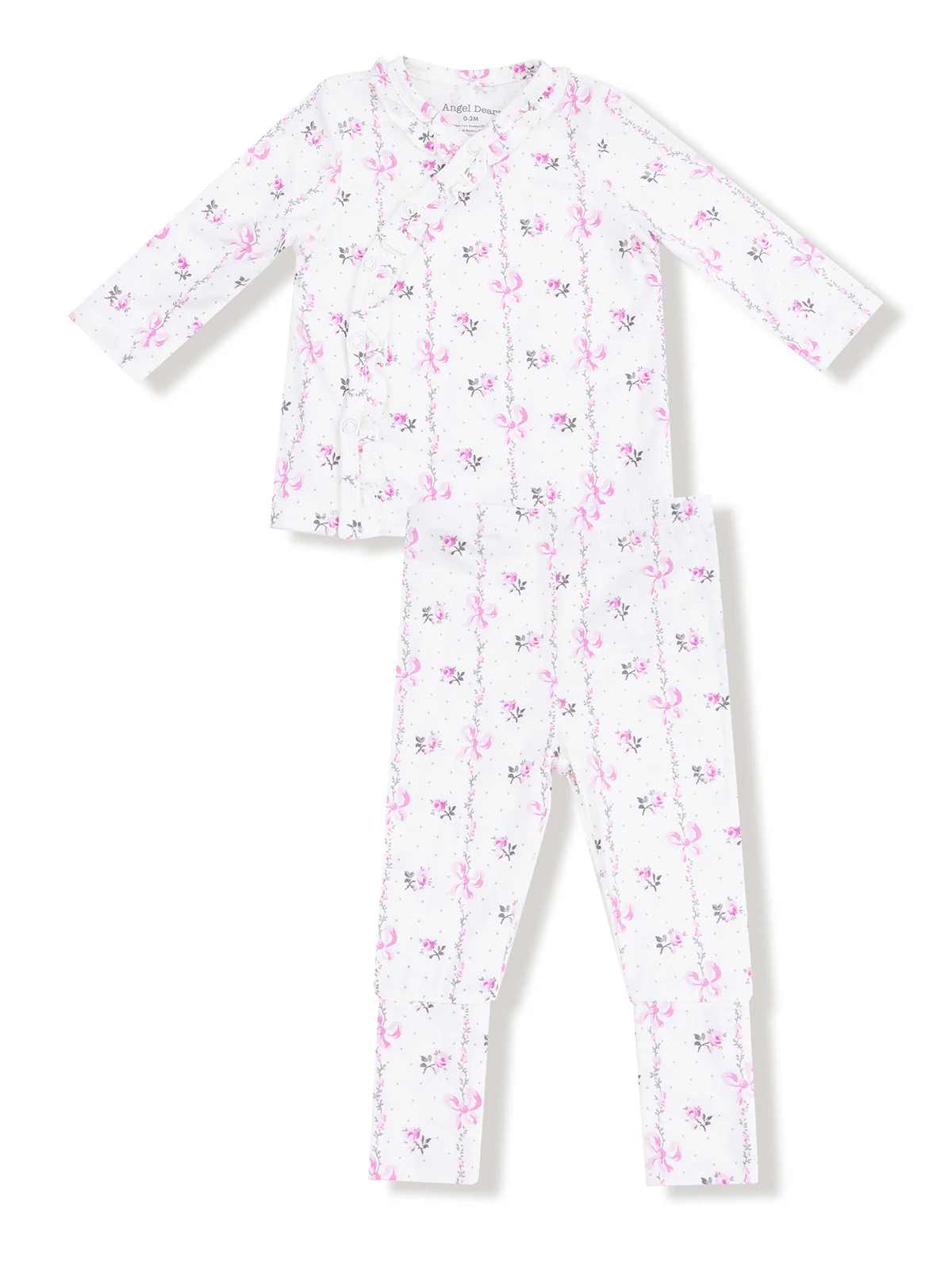 Take Me Home Baby Set, Dainty Buds and Bows Stripe
