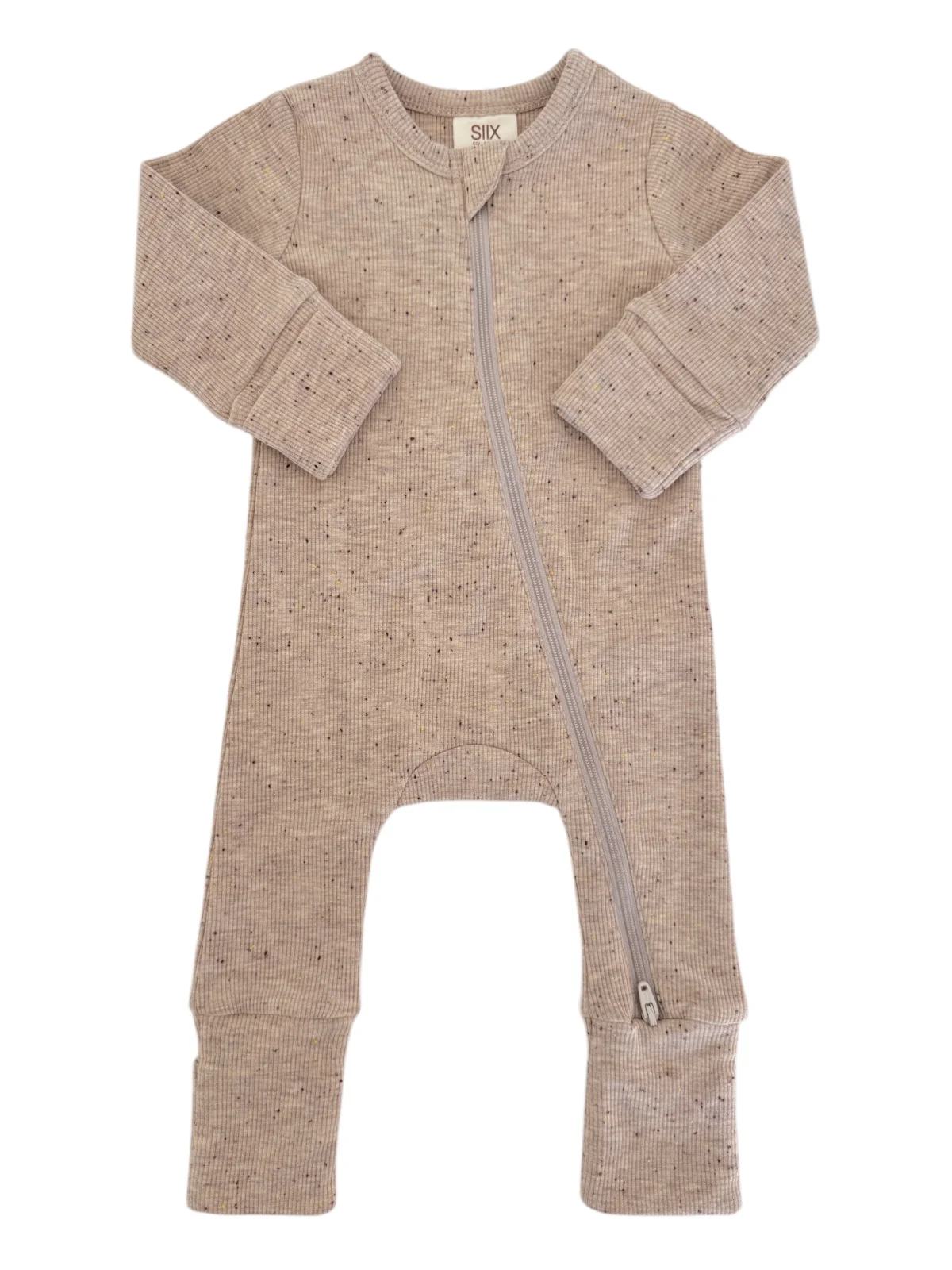 Tan Speckle / 2-Way Zip Romper - Image 2