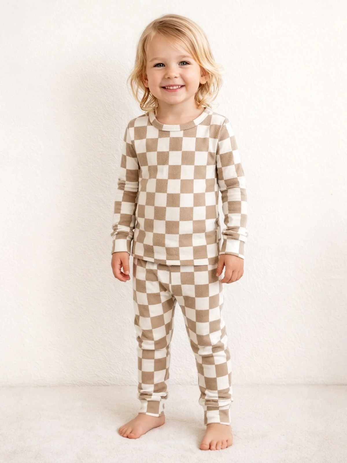 Tiramisu Checkerboard / Organic 2-Piece Set