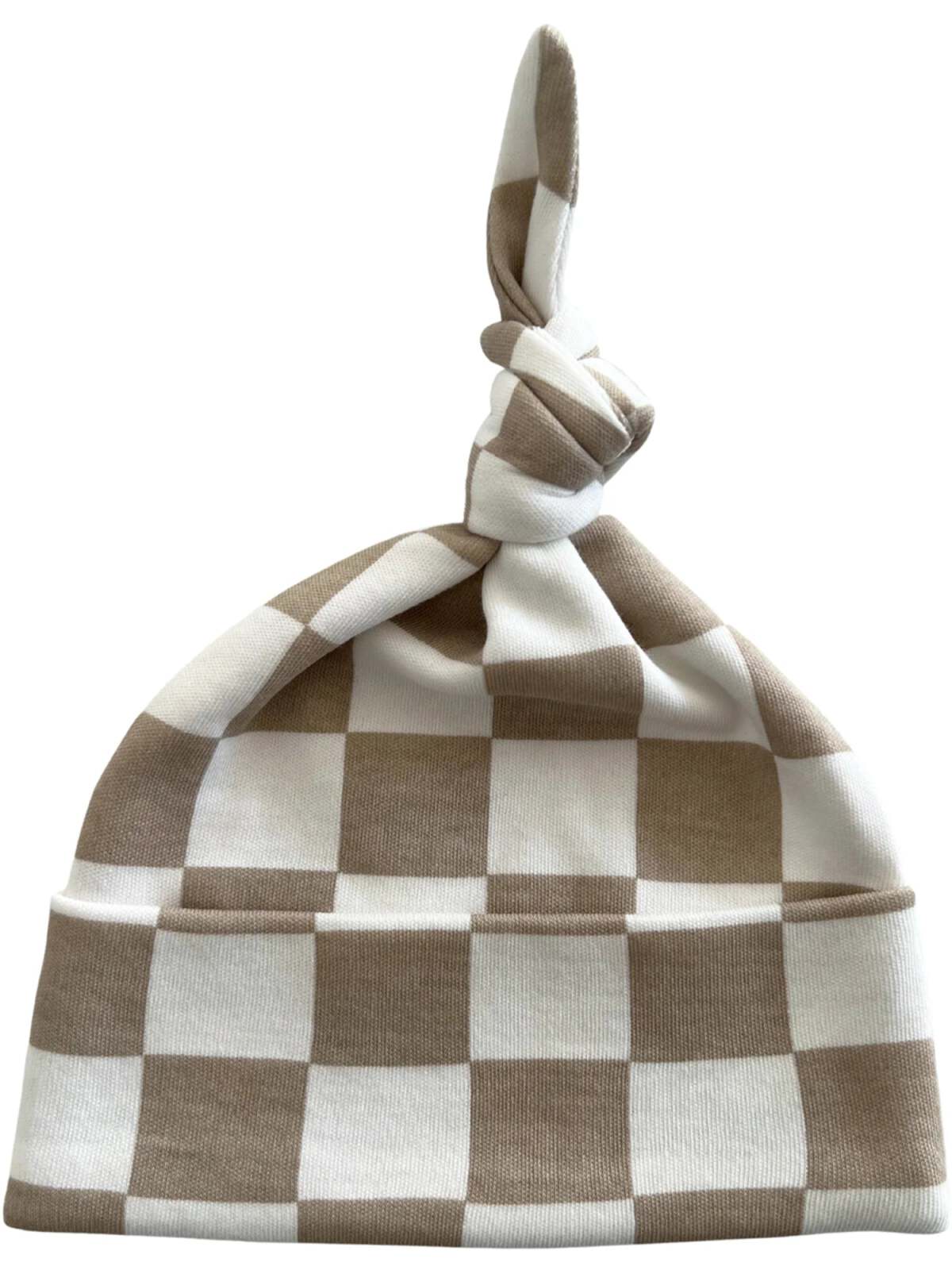 Tiramisu Checkerboard / Organic Beanie - Image 2