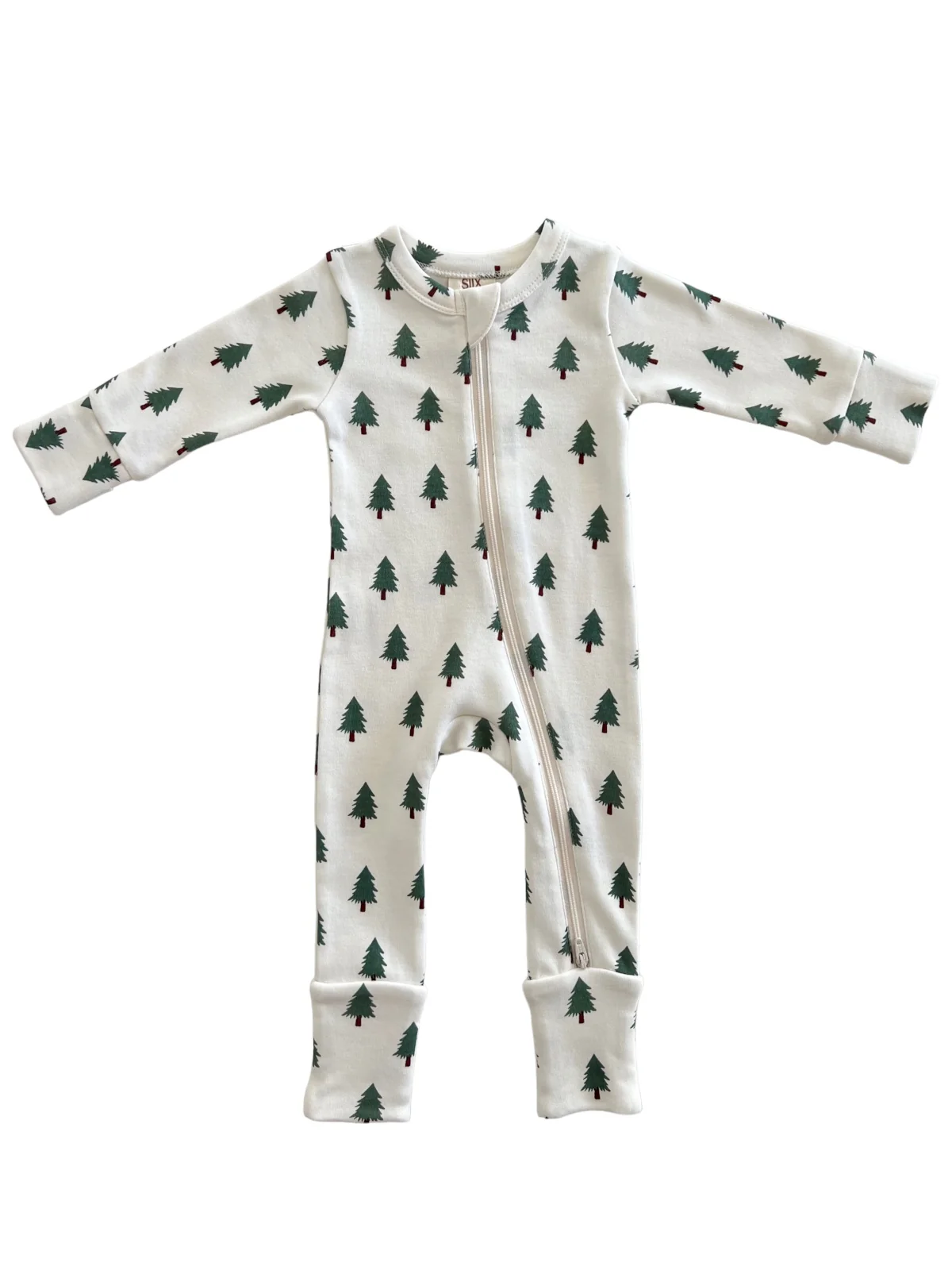 Trees / Organic 2-Way Zip Romper - Image 2
