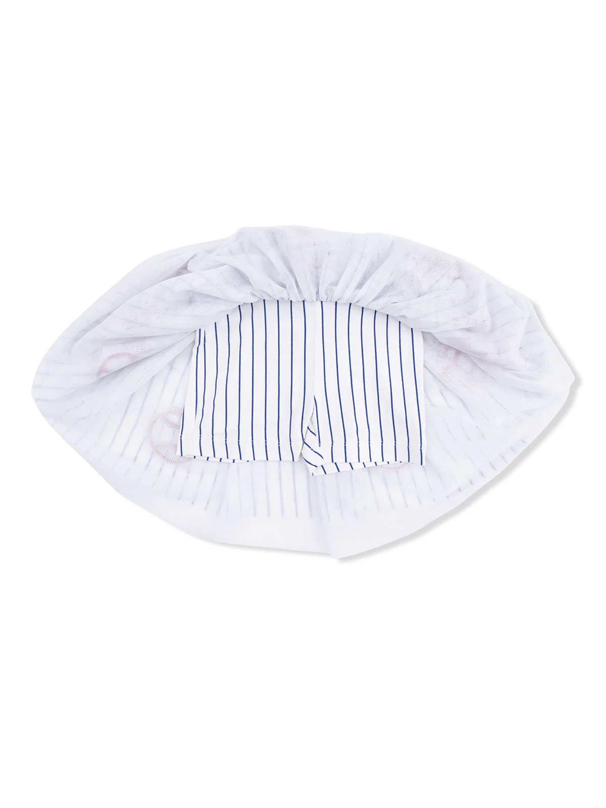 Tutu Skirt with Bike Shorts, Baseball Stripe - Image 3