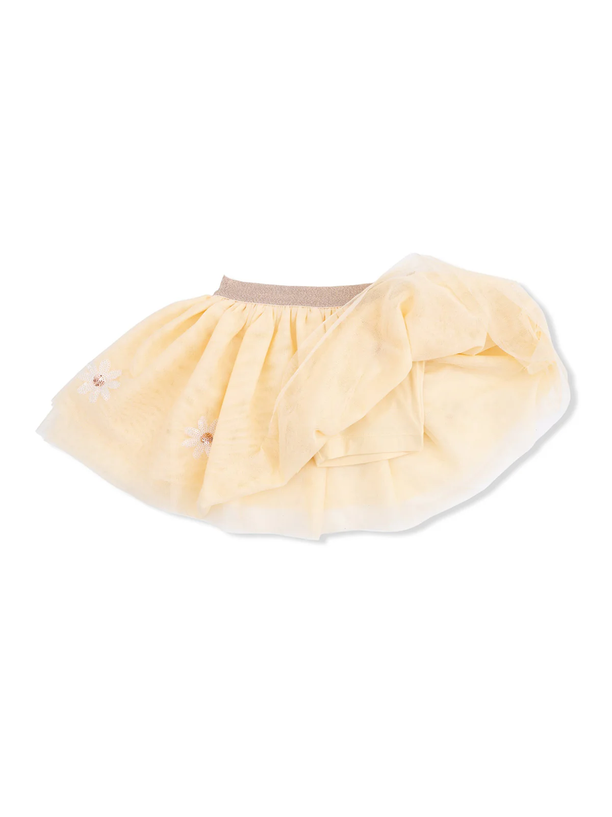 Tutu Skirt with Bike Shorts, Daisy - Image 3