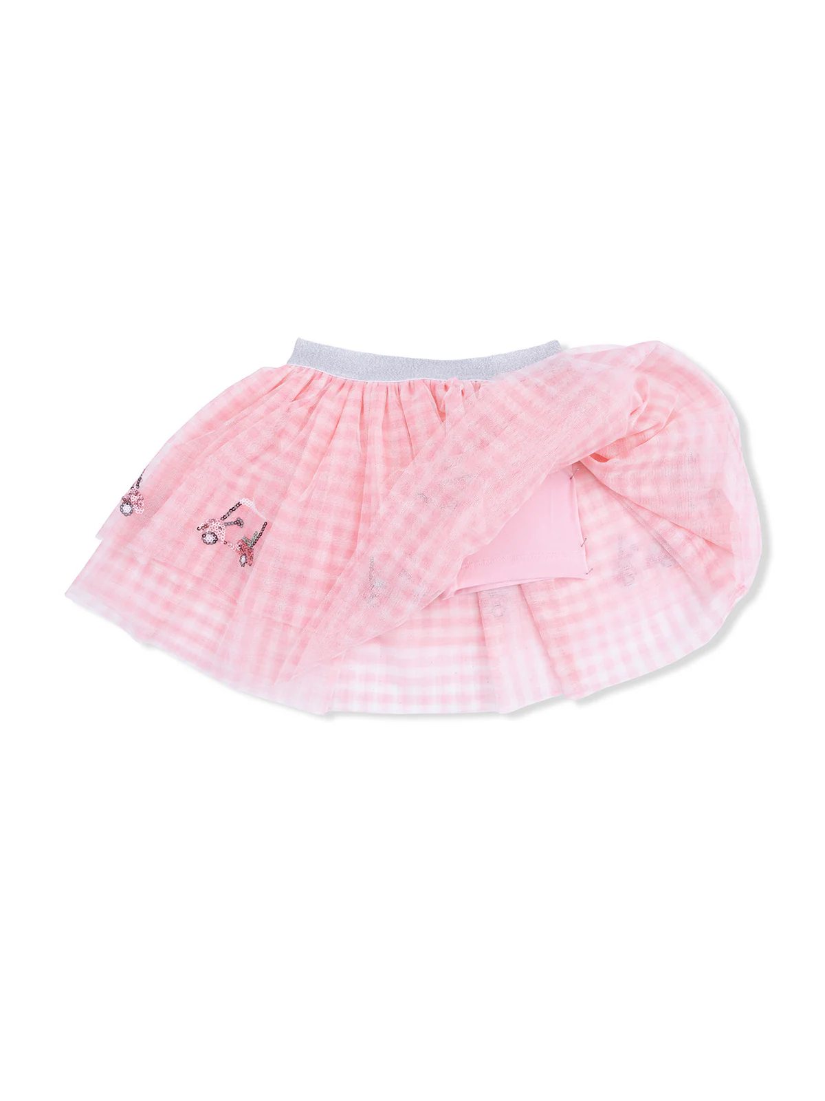 Tutu Skirt with Bike Shorts, Golf Pink - Image 2