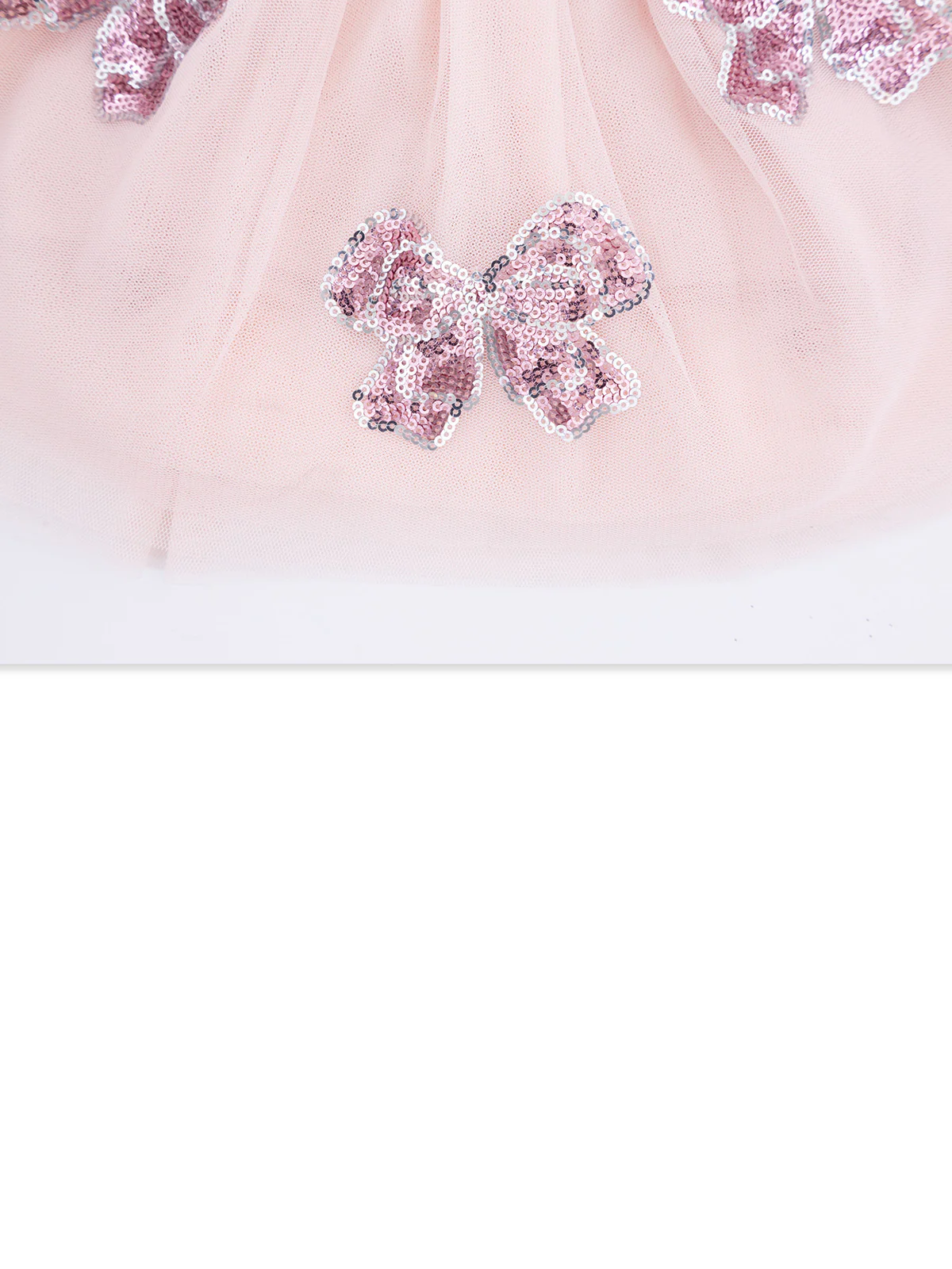 Tutu Skirt with Bike Shorts, Pretty Bows - Image 4