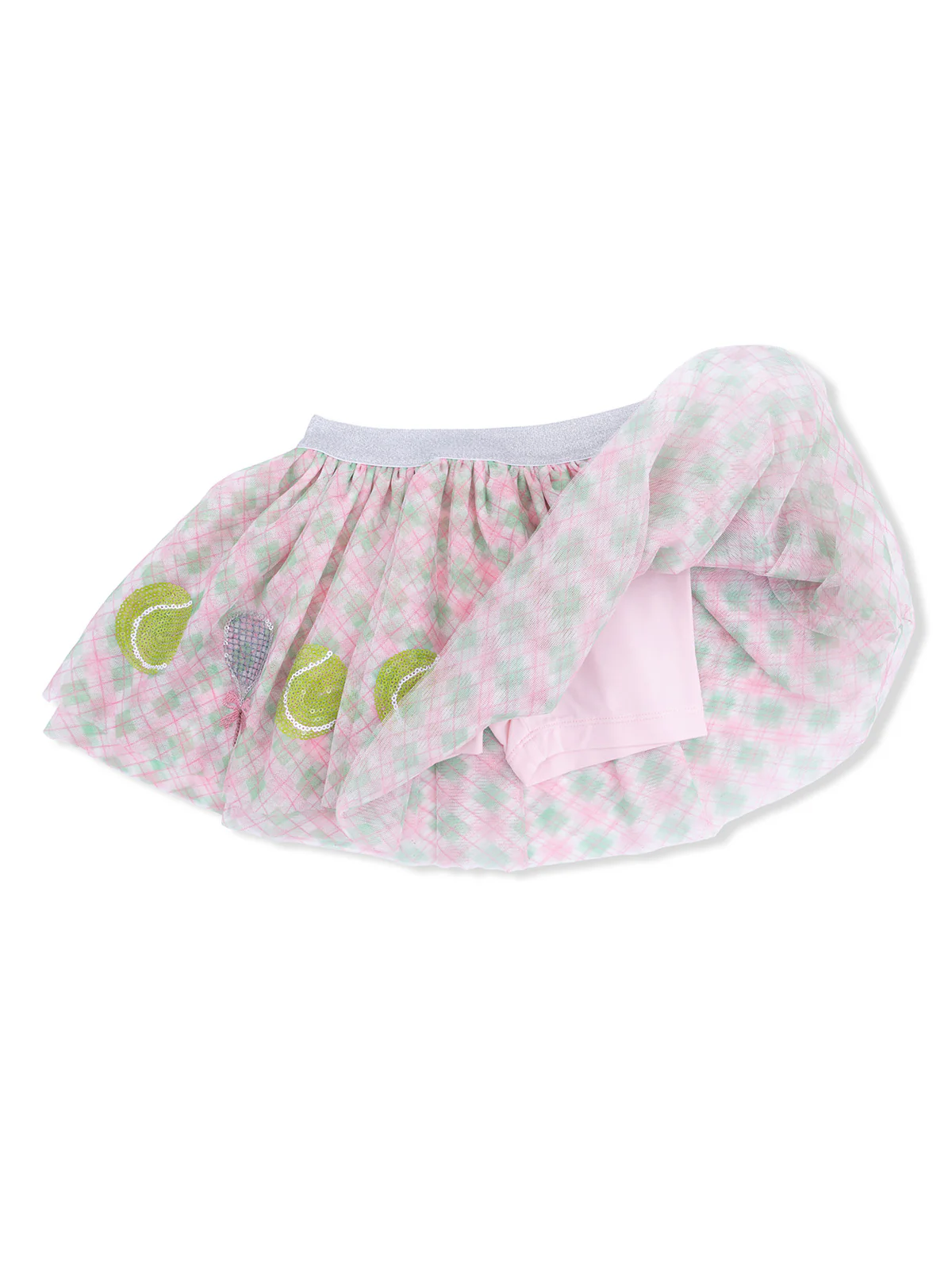Tutu Skirt with Bike Shorts, Pretty Tennis - Image 2