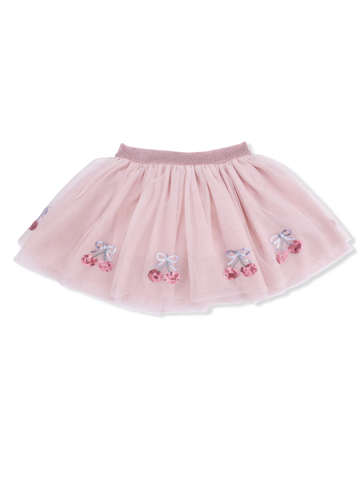 Tutu Skirt with Bike Shorts, Sweet Bow Cherries