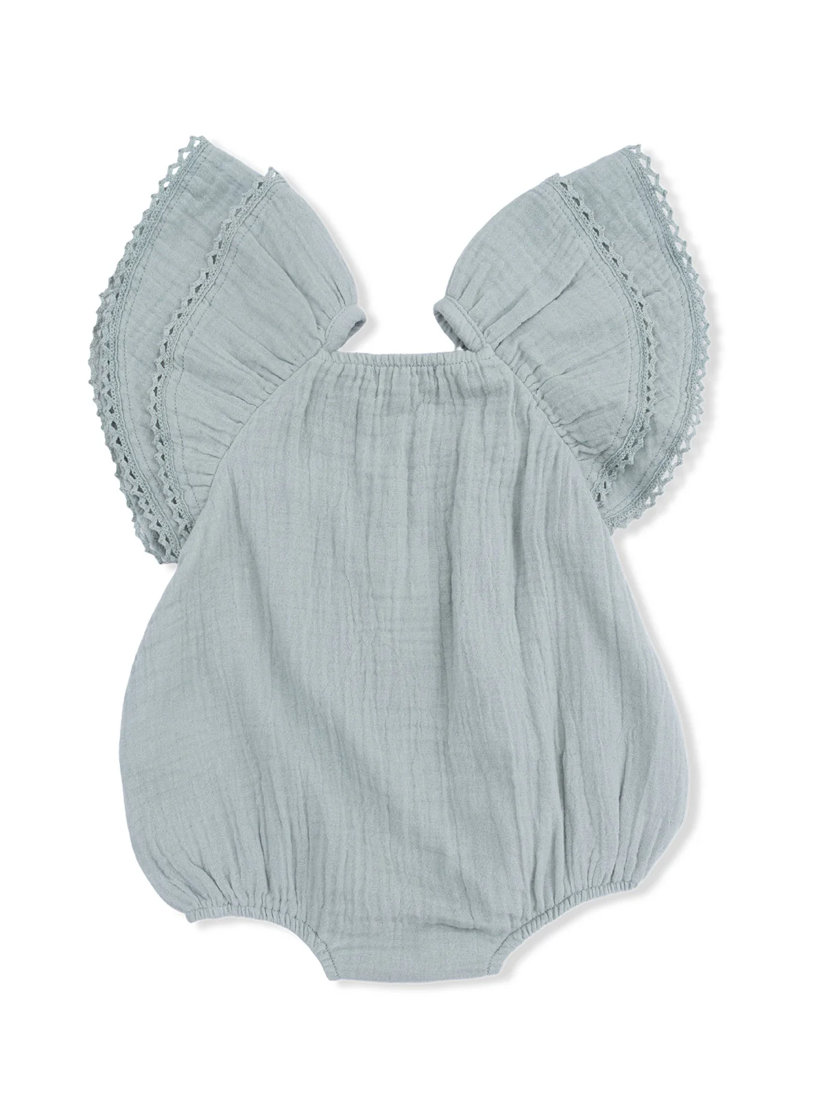 V-Neck Bubble Sunsuit, Jadeite - Image 3