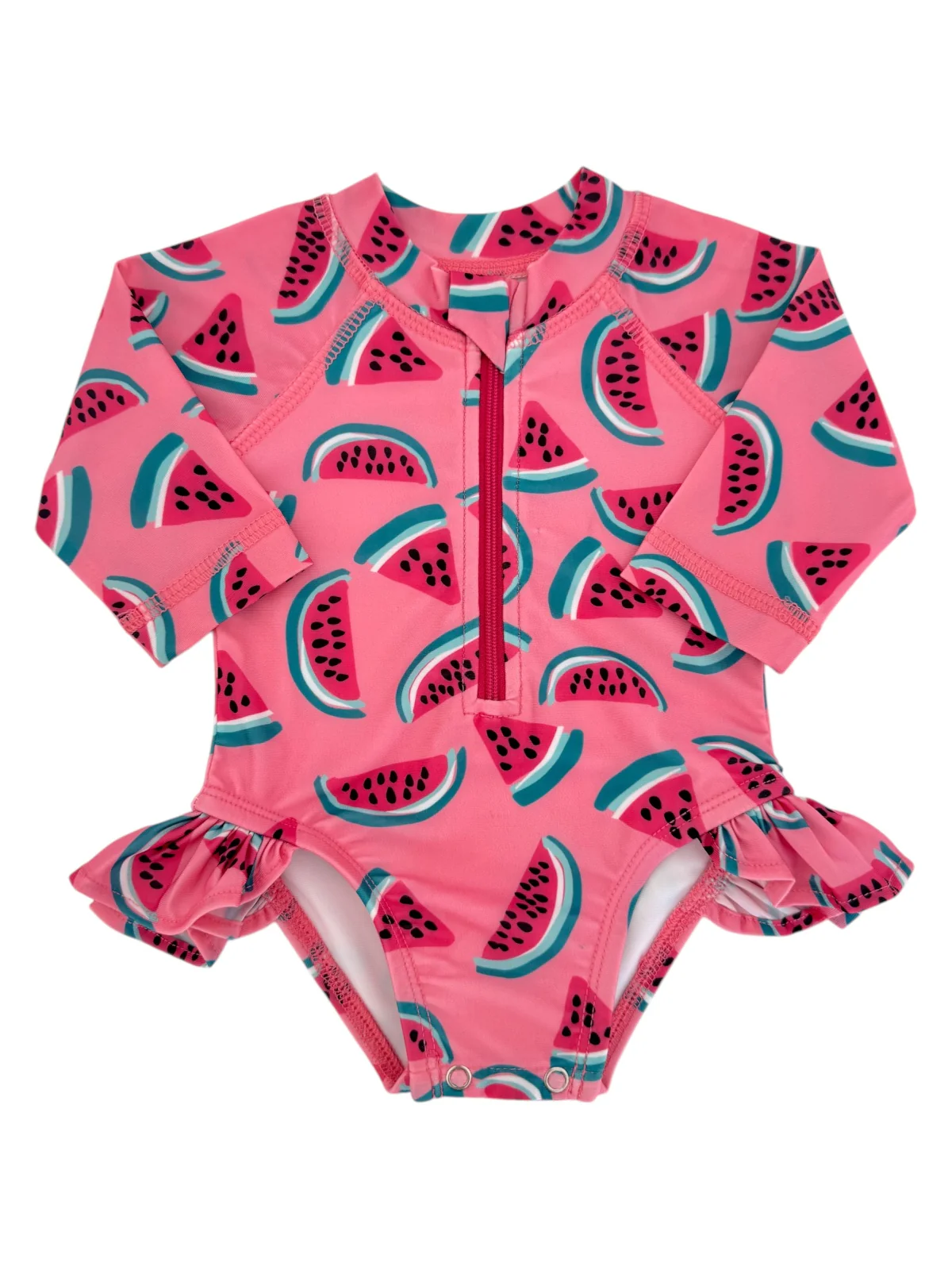 Watermelon / Skipper Rashguard Swimsuit / UPF 50+ - Image 3