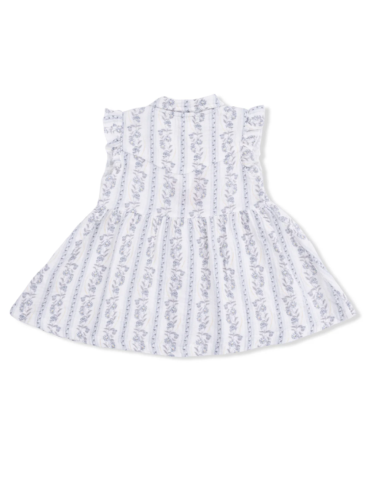 Western Pearl Snap Dress & Bloomer, Kimberly Floral Stripe - Image 3