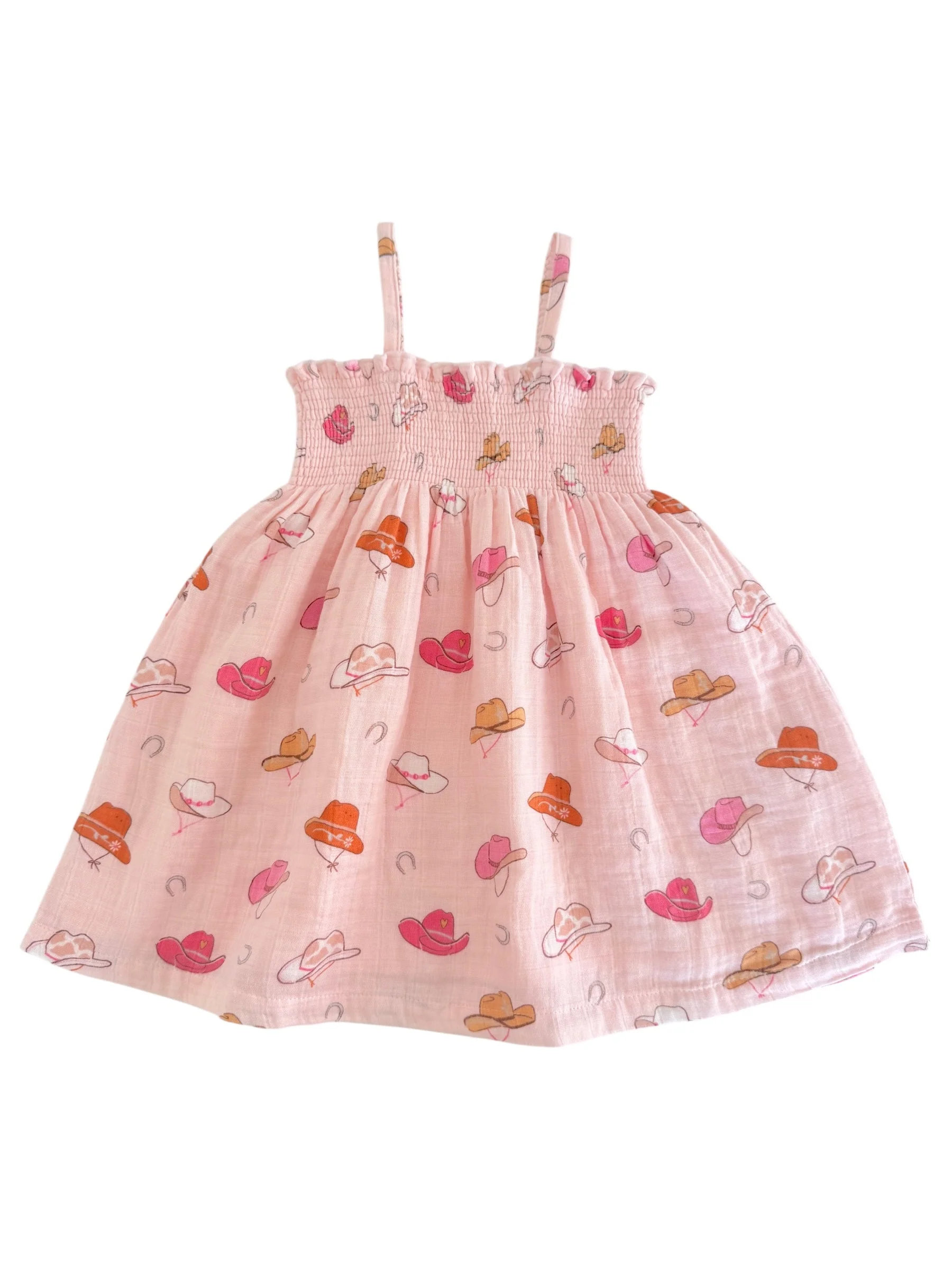 Western Pink / Muslin Smocked Tube Dress - Image 2