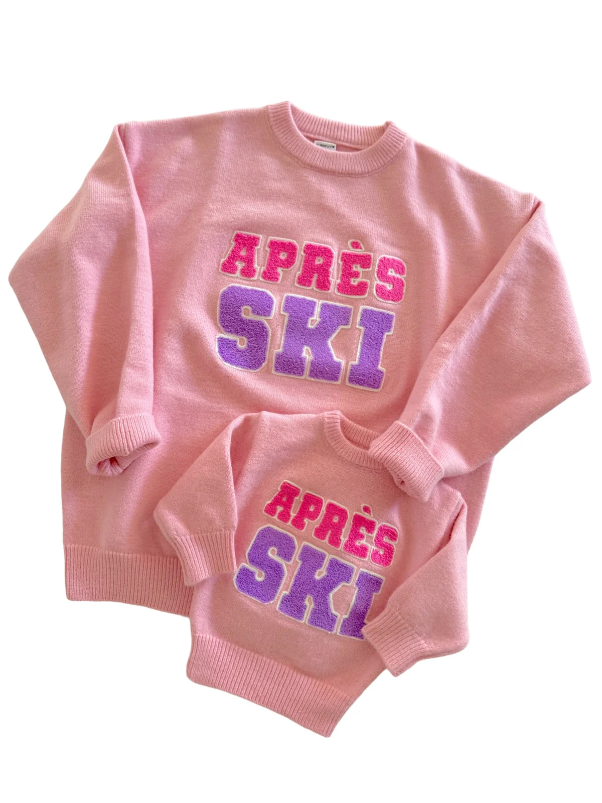Women's Knit Sweater, Après Ski Pink - Image 3