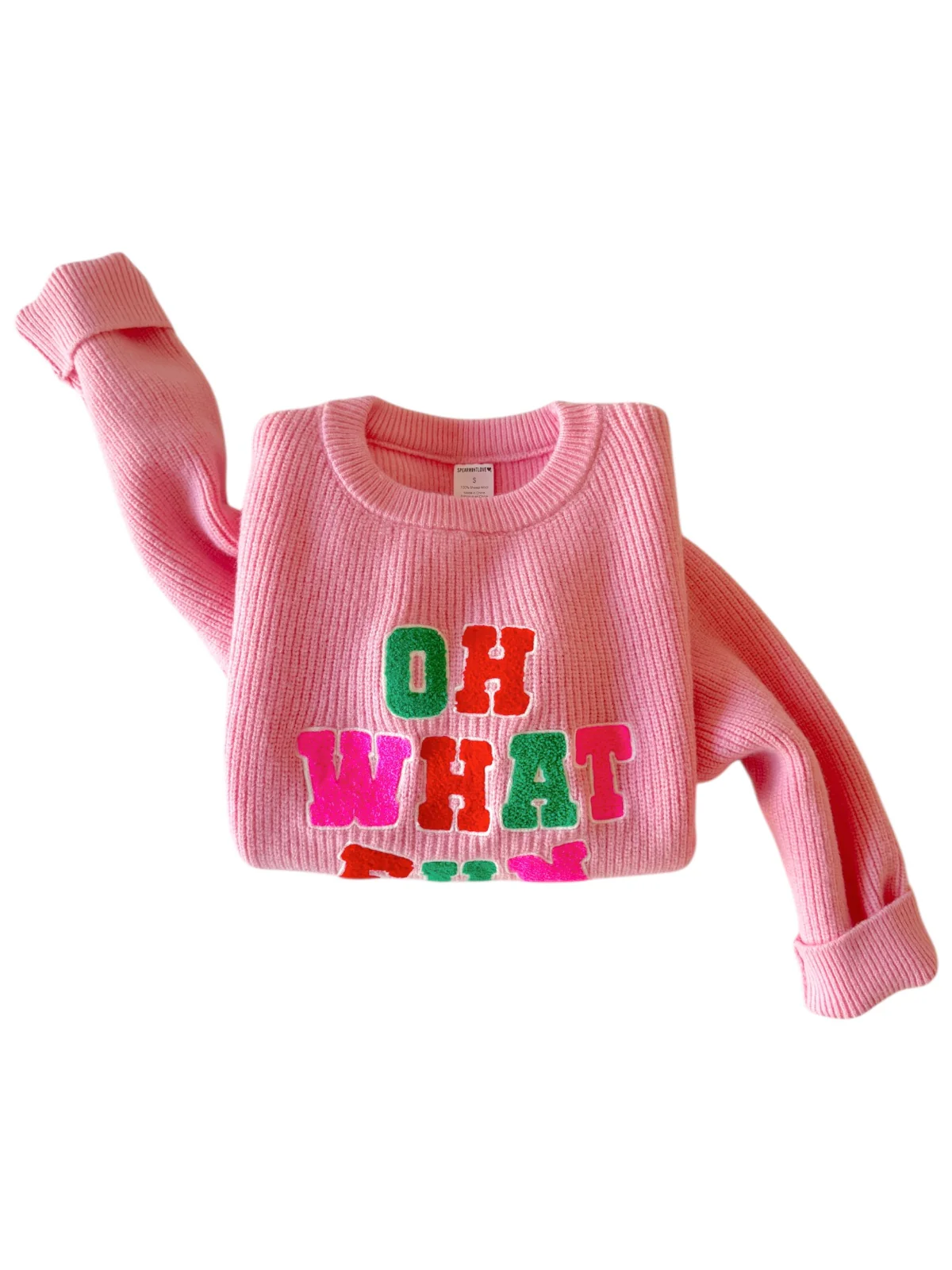 Women's Knit Sweater, Oh What Fun