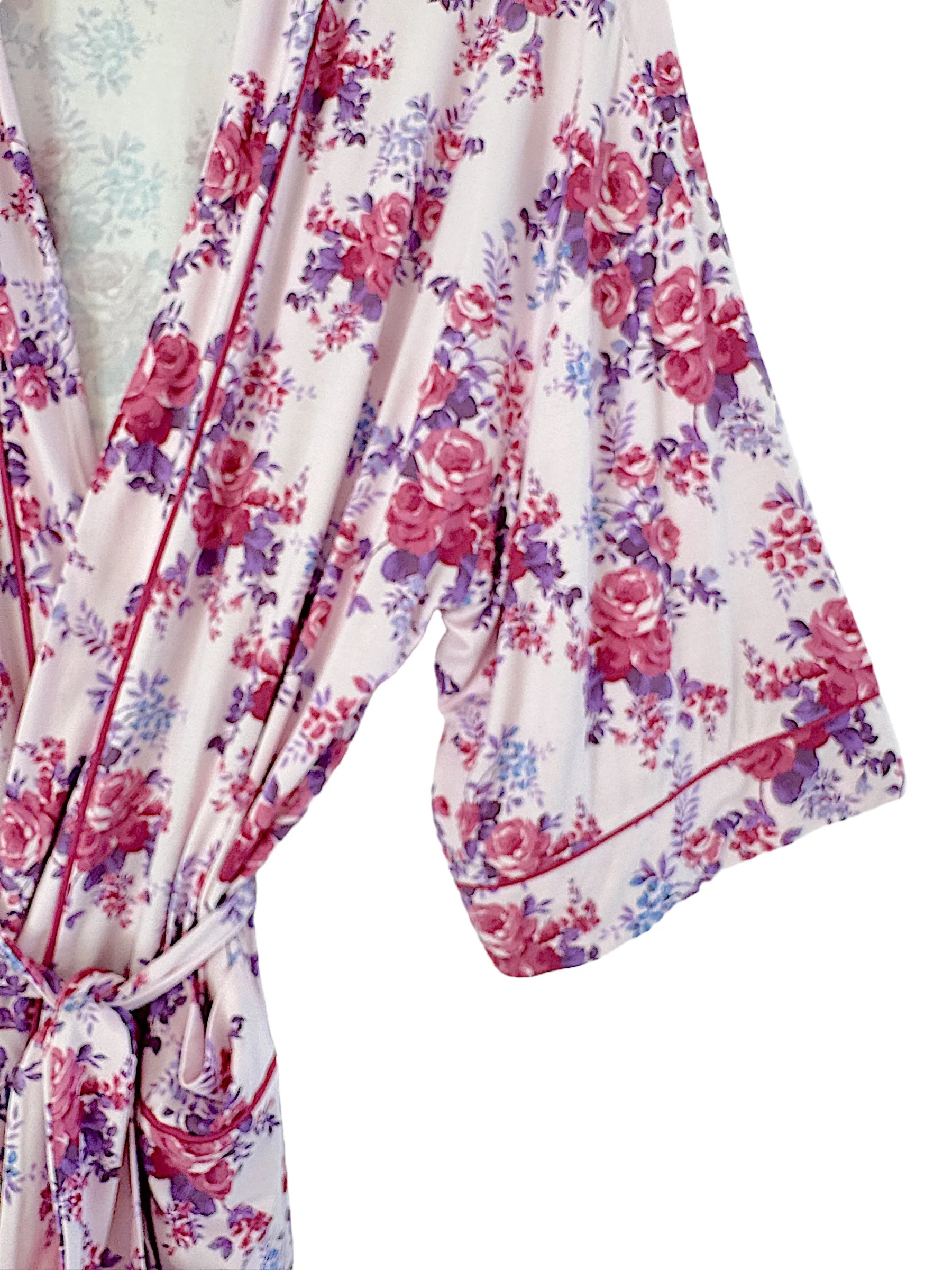 Women's Robe, Violet Rose - Image 3